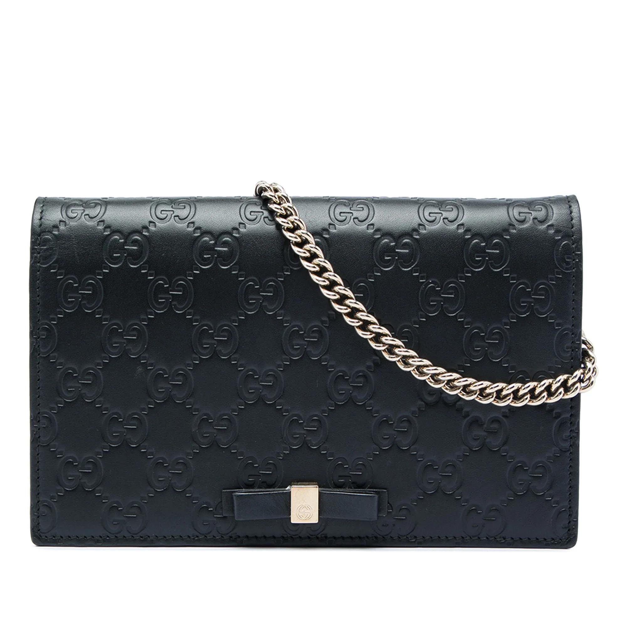 Gucci B leather crossbody bag