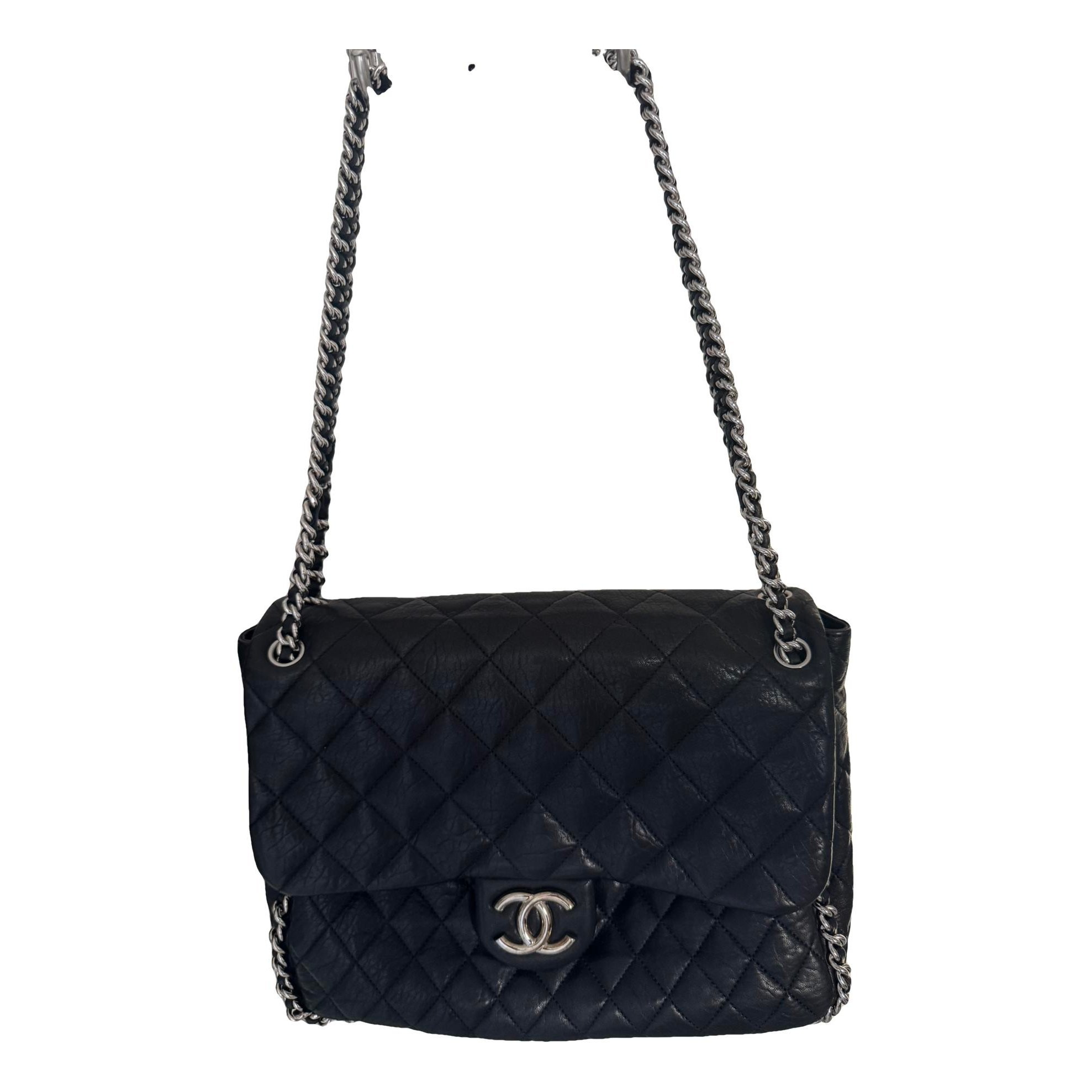 Trendy CC Flap leather handbag