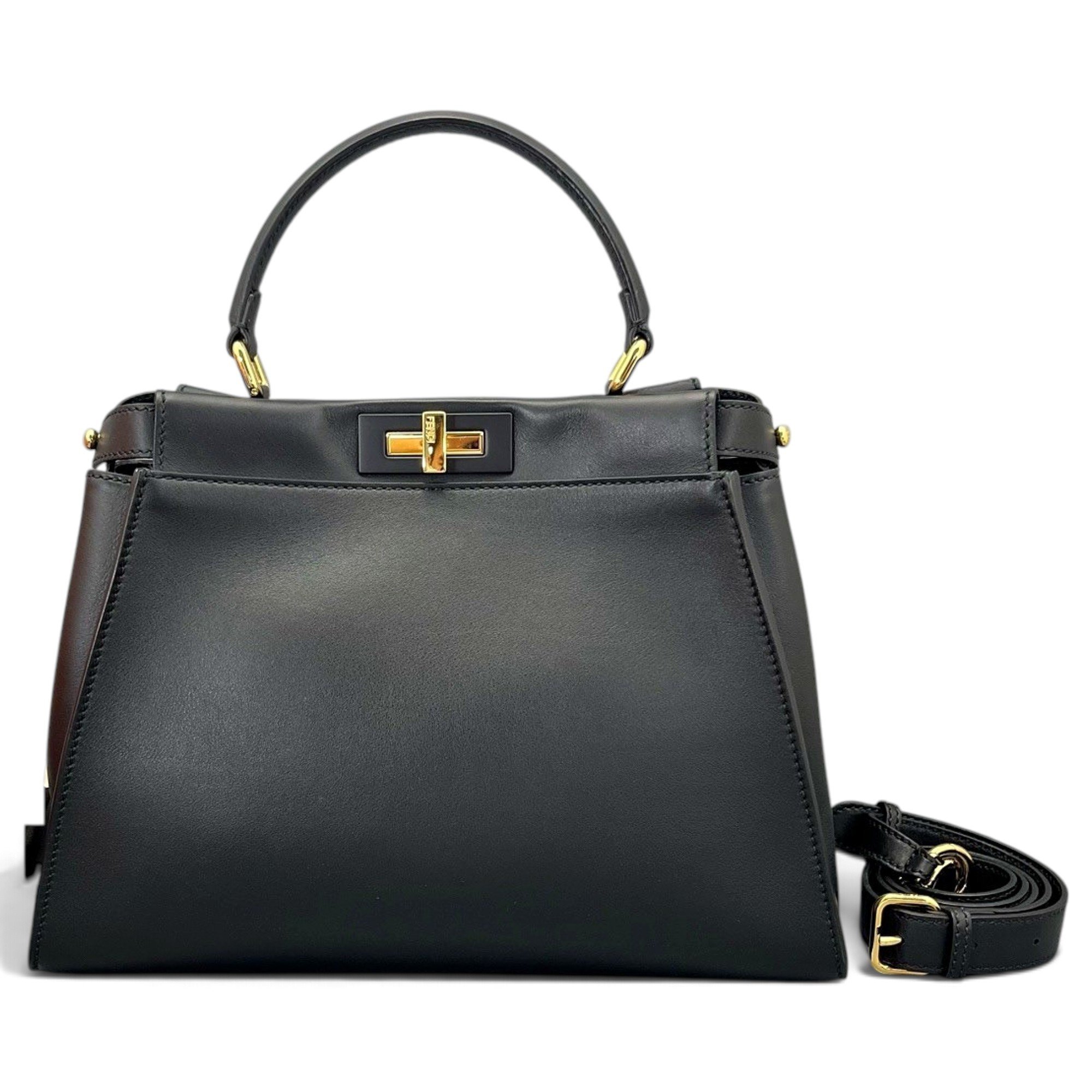 Peekaboo leather handbag