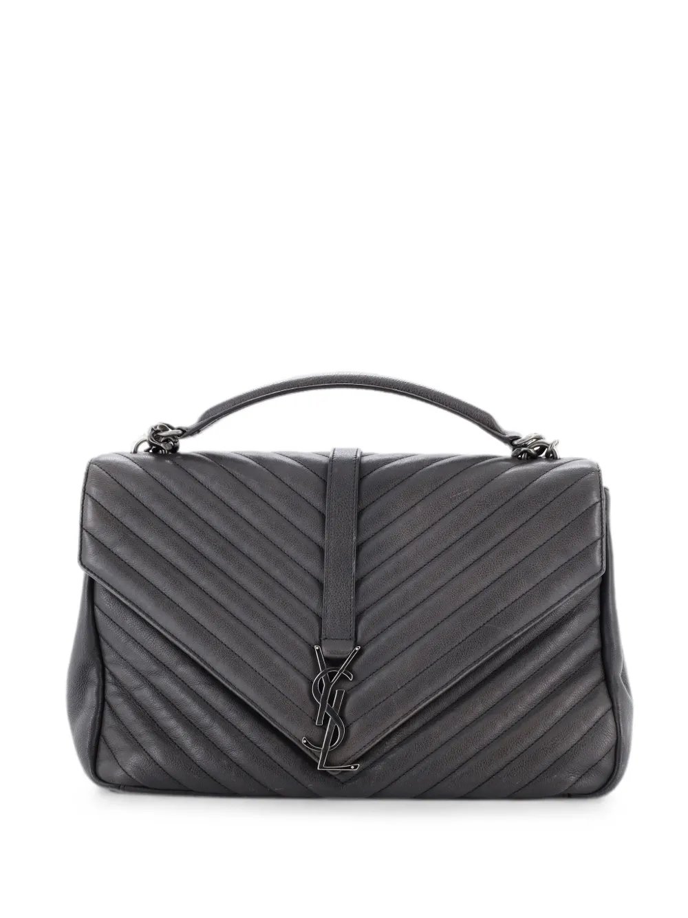 Classic Monogram College Bag Matelasse Chevron Leather Large shoulder bag