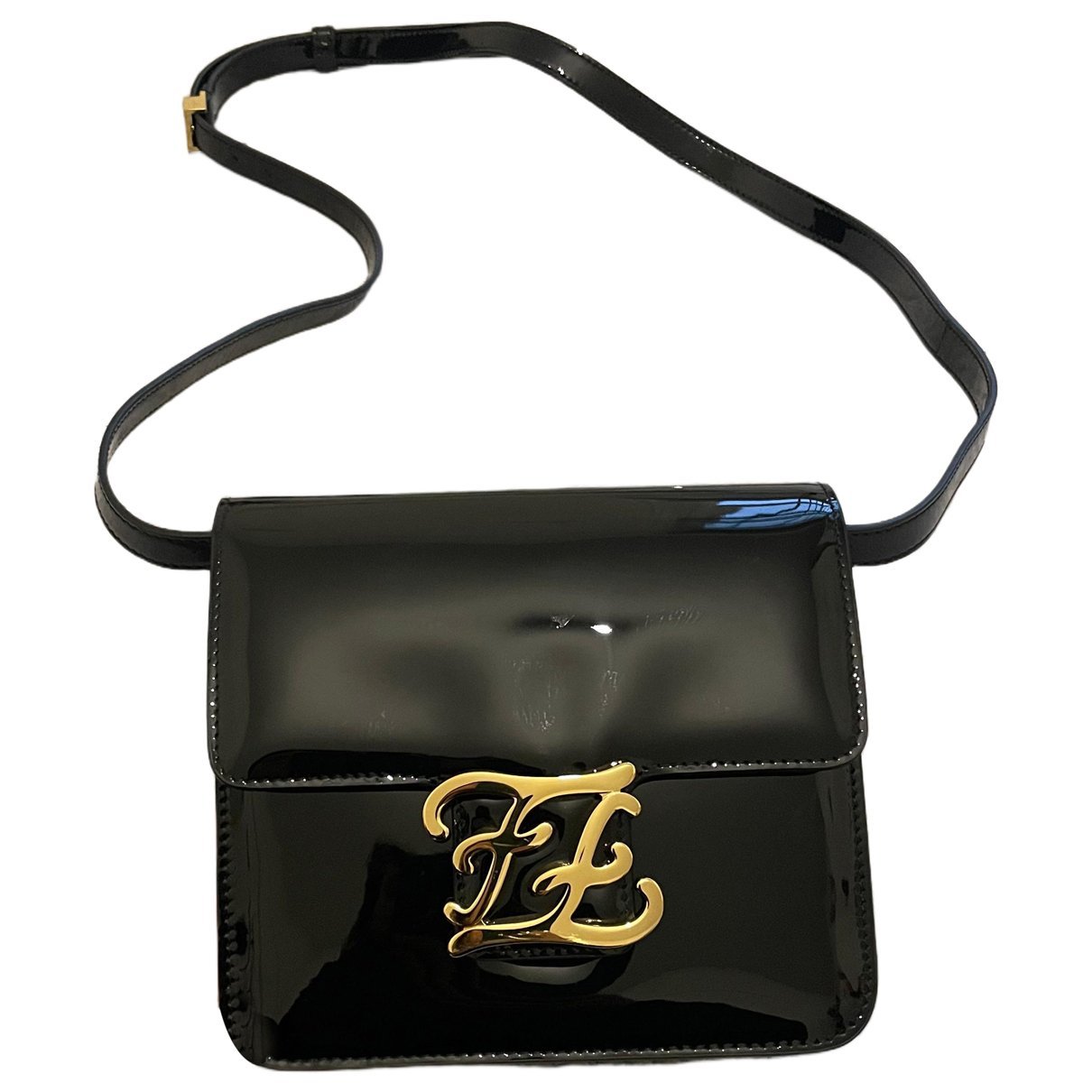 Patent leather handbag