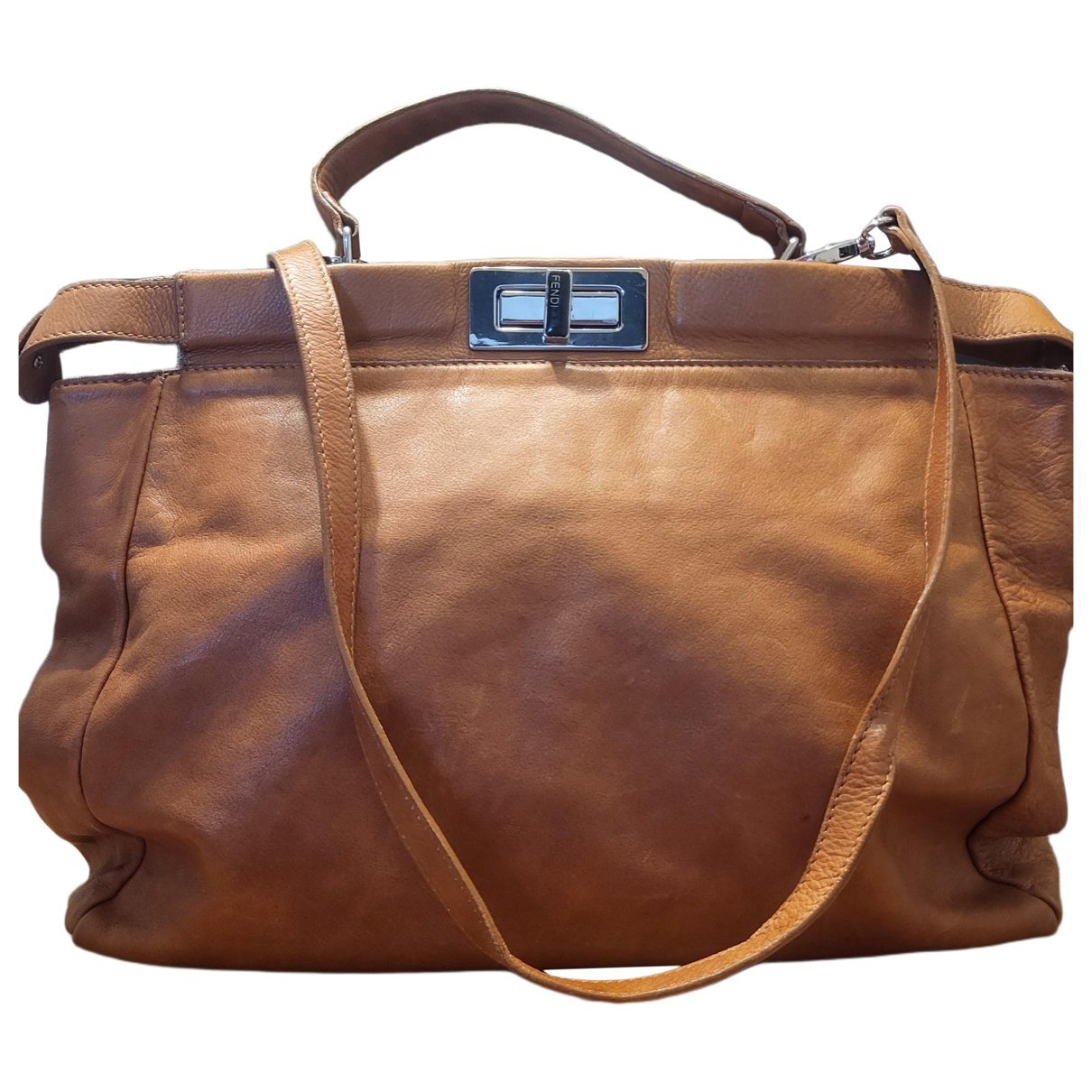 Peekaboo leather handbag