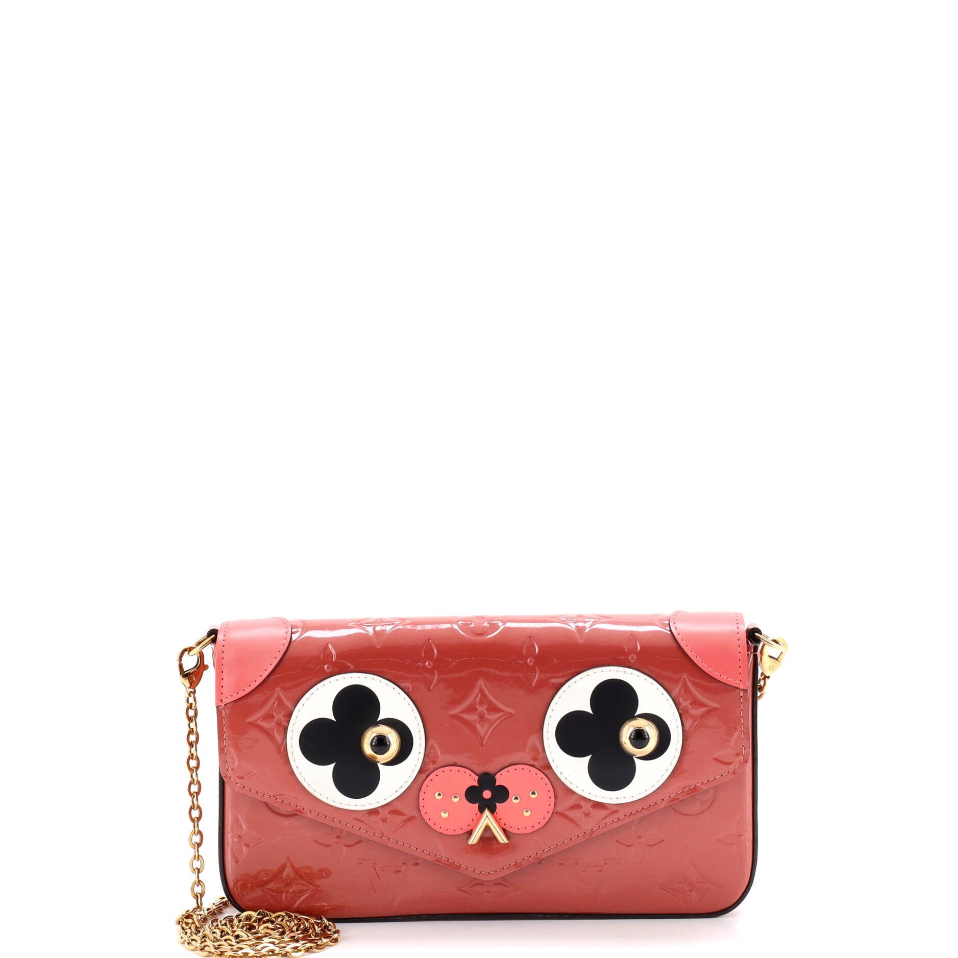 Felicie Pochette Limited Edition Valentine Dog Monogram Vernis