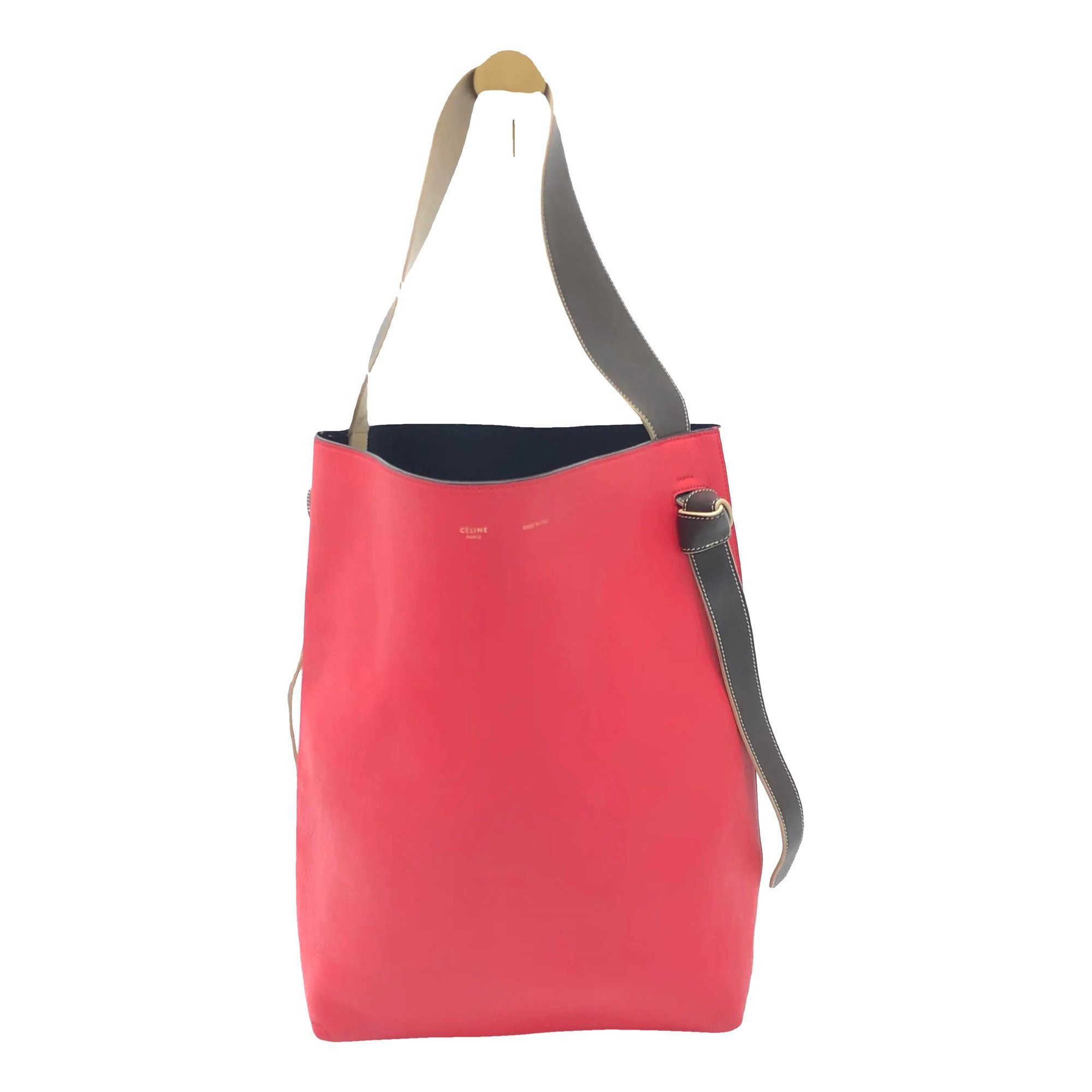 Twisted leather handbag