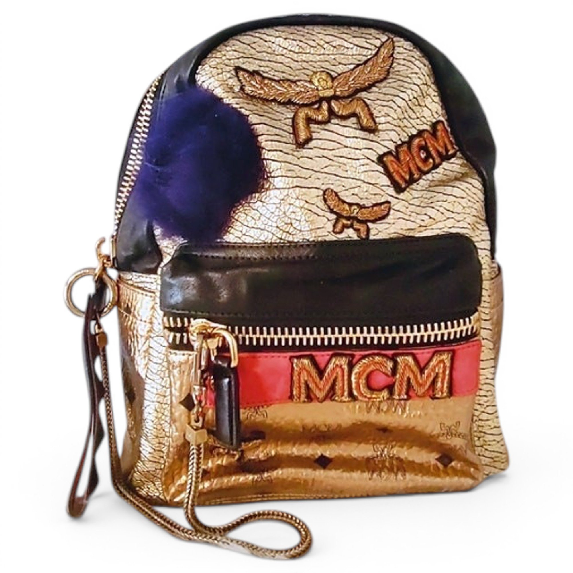 MCM Stark leather backpack