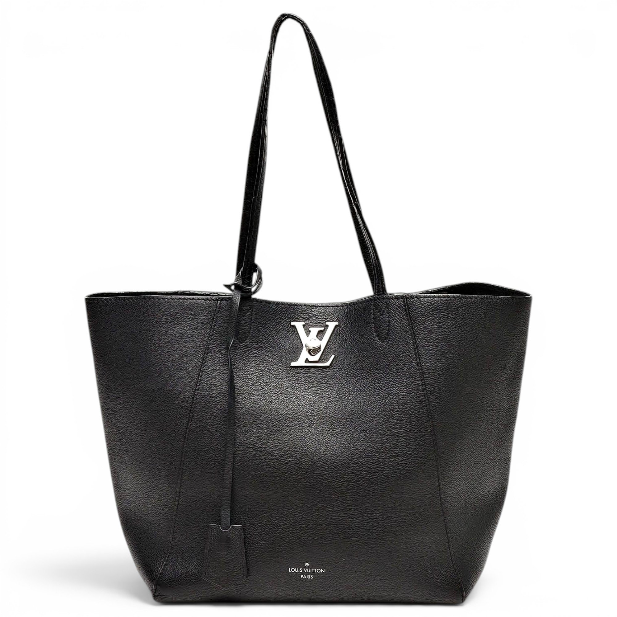 Lockme leather tote