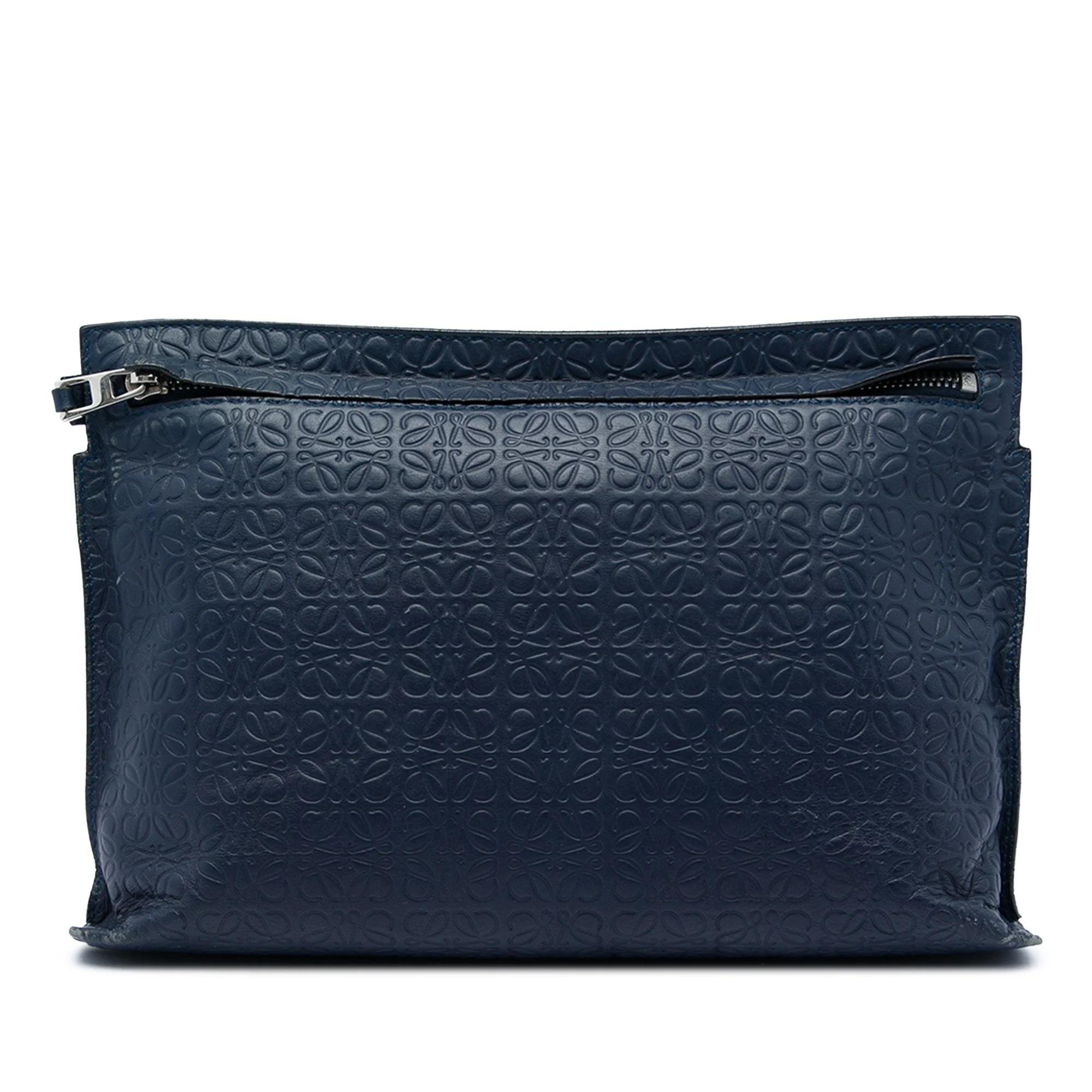 Anagram pony-style calfskin handbag
