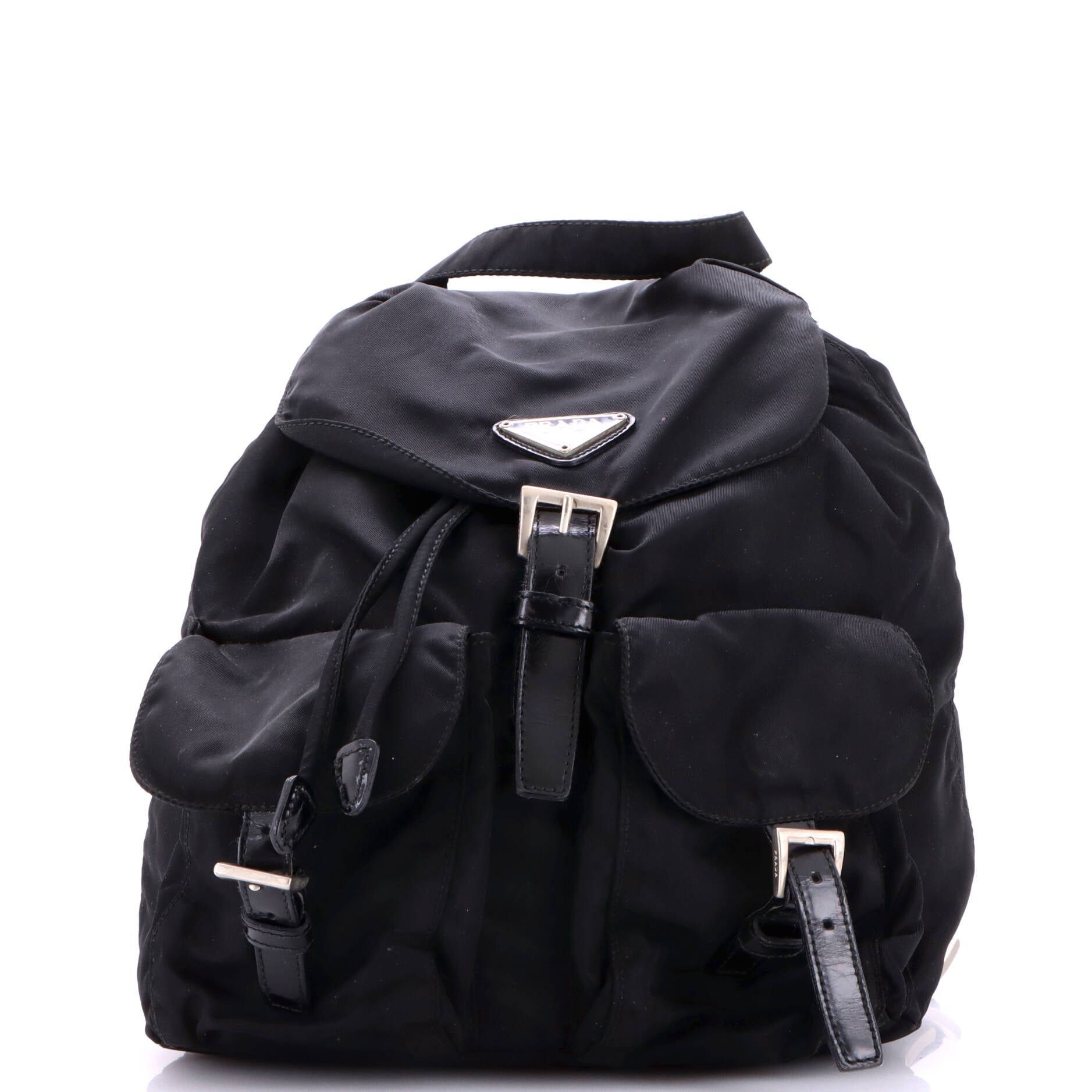 Double Front Pocket Backpack Tessuto Small