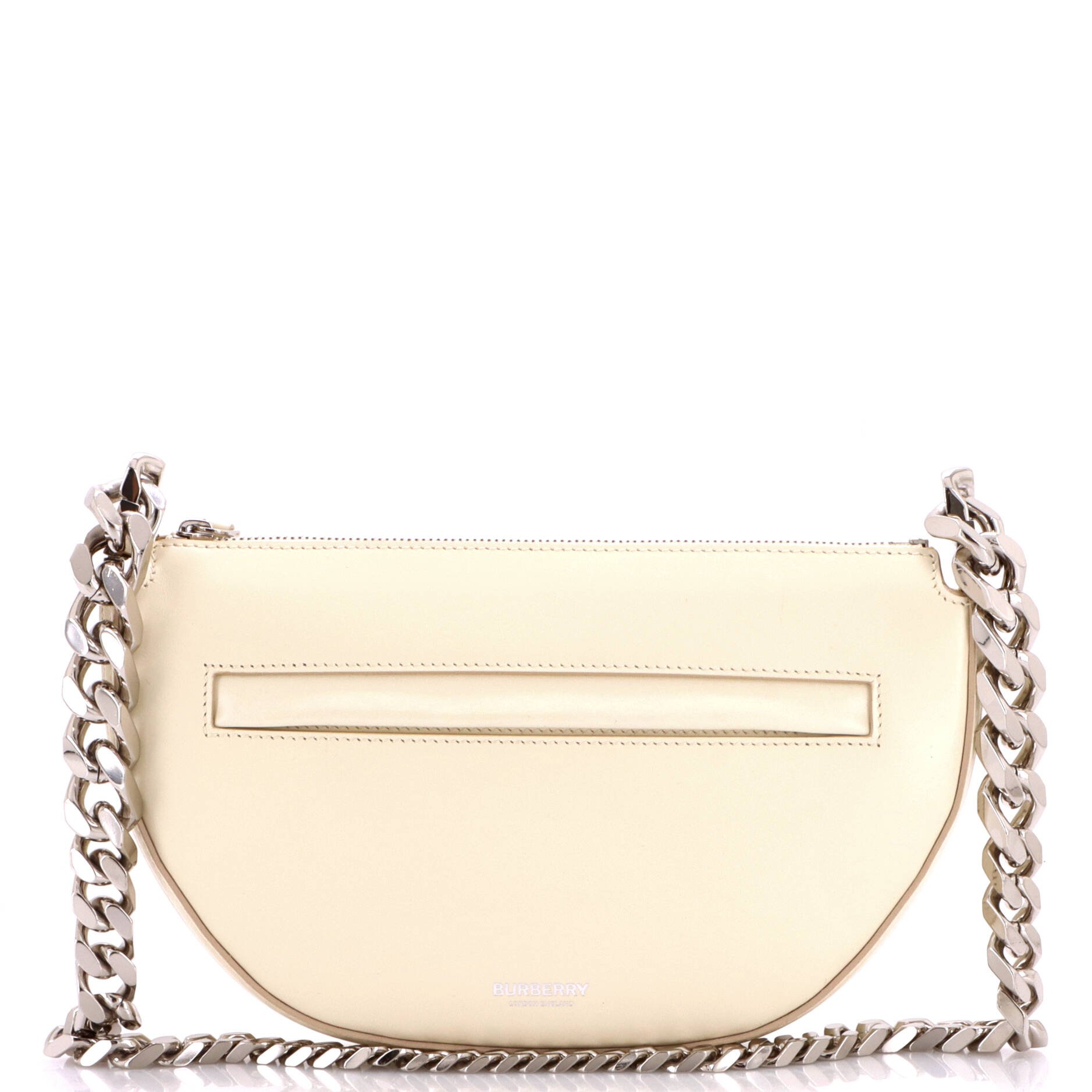 Olympia Zip Chain Shoulder Bag Leather Mini