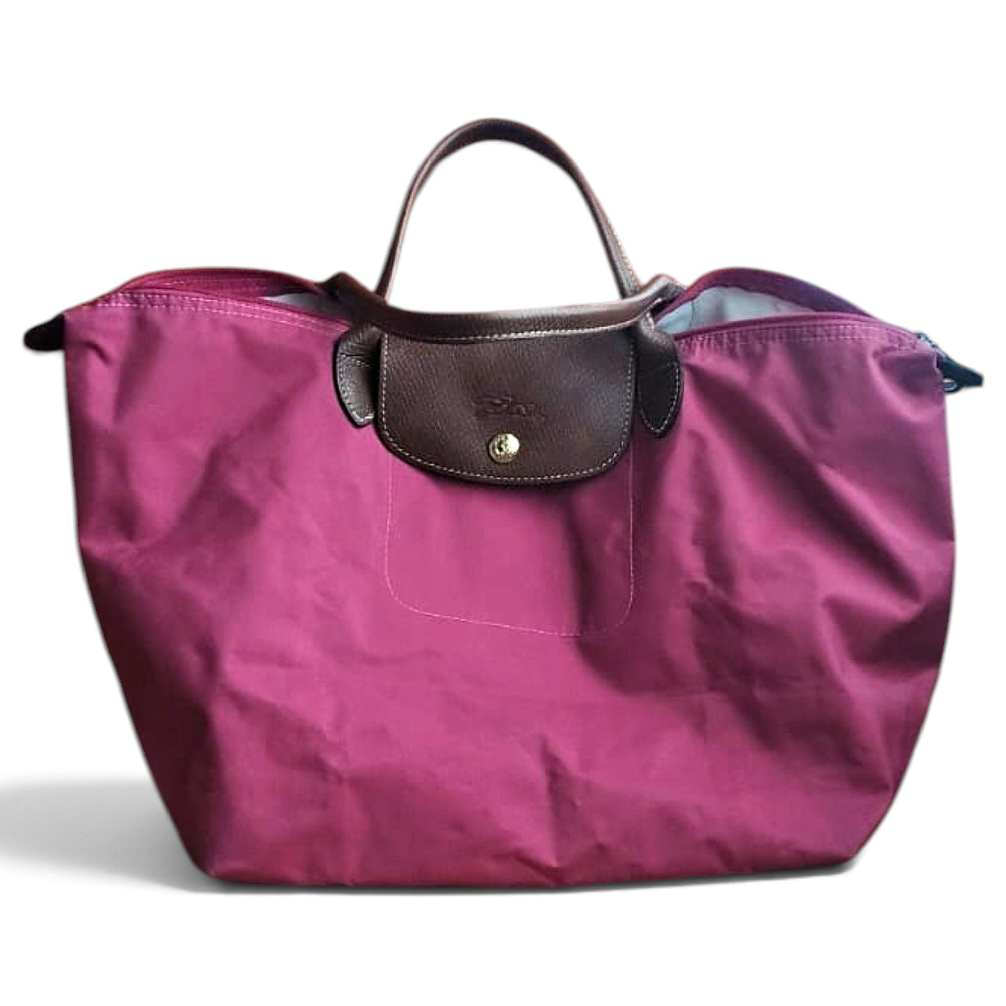 Longchamp Pliage leather handbag