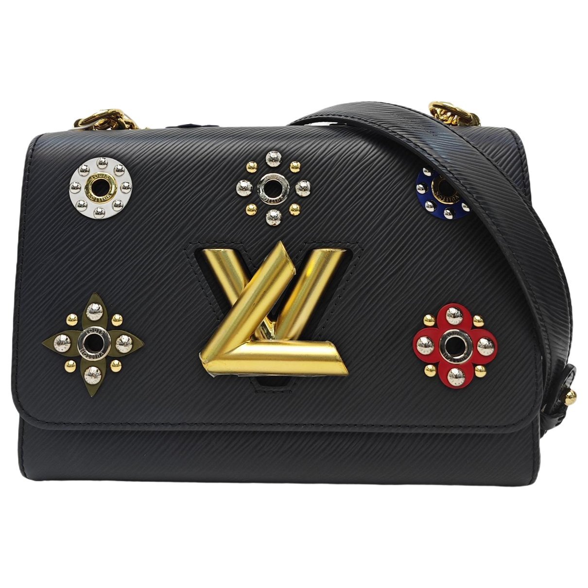 Twist leather handbag