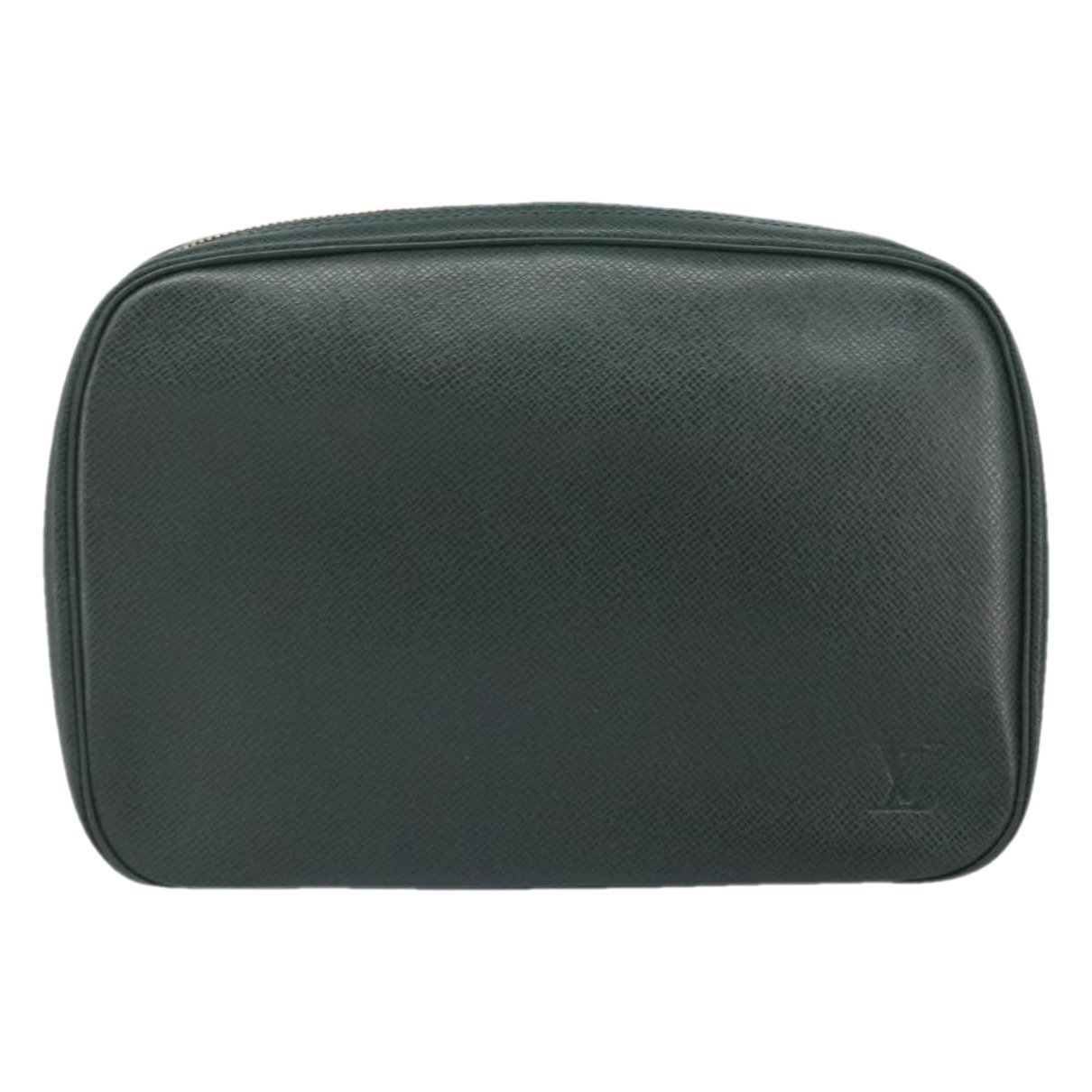 Leather clutch bag