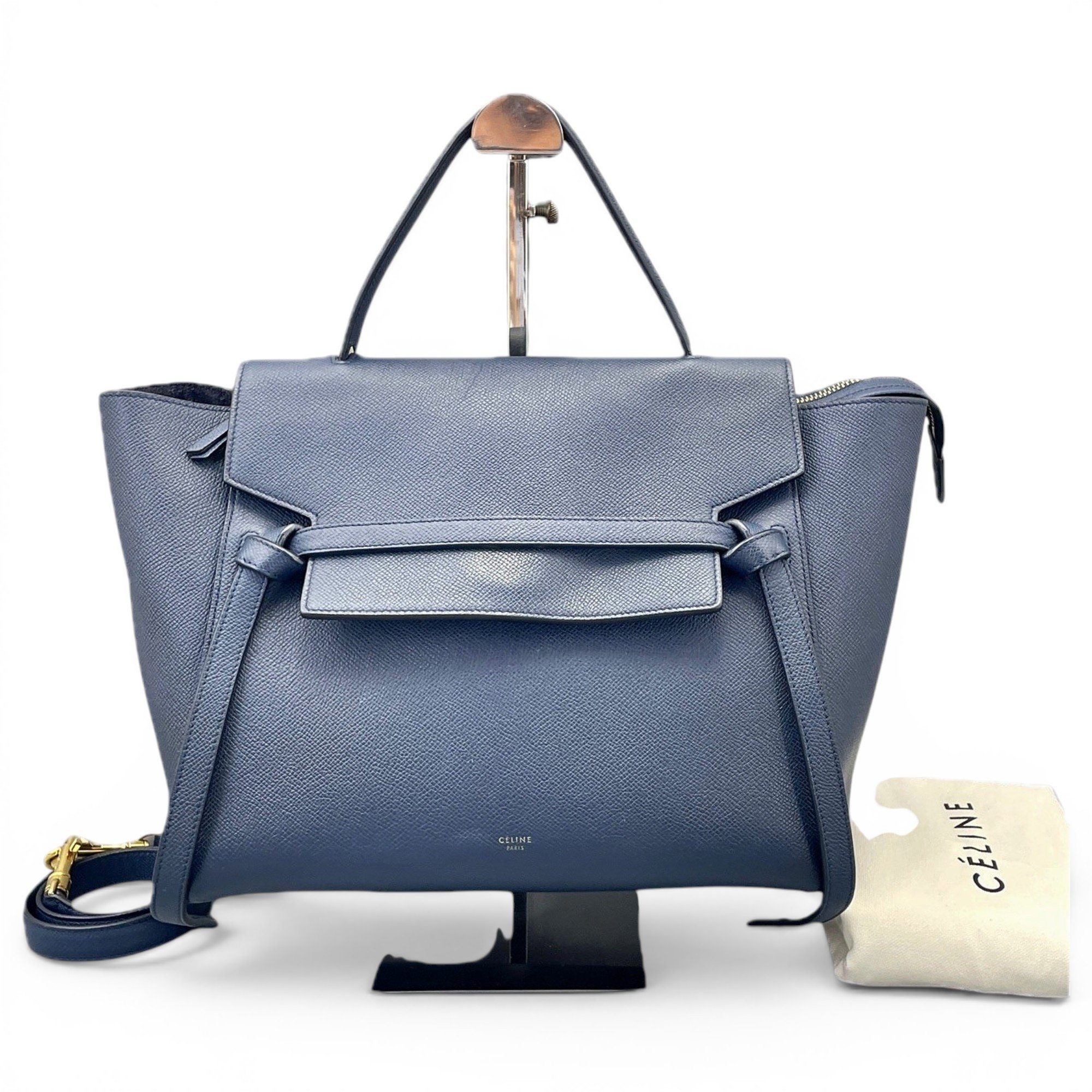 Belt leather handbag