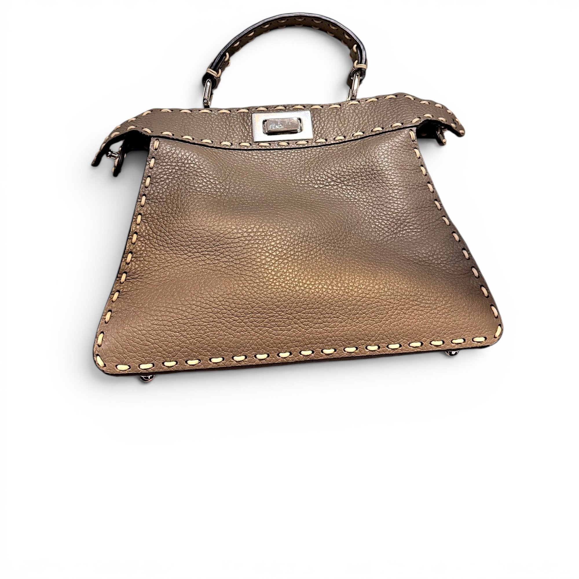 Peekaboo leather handbag