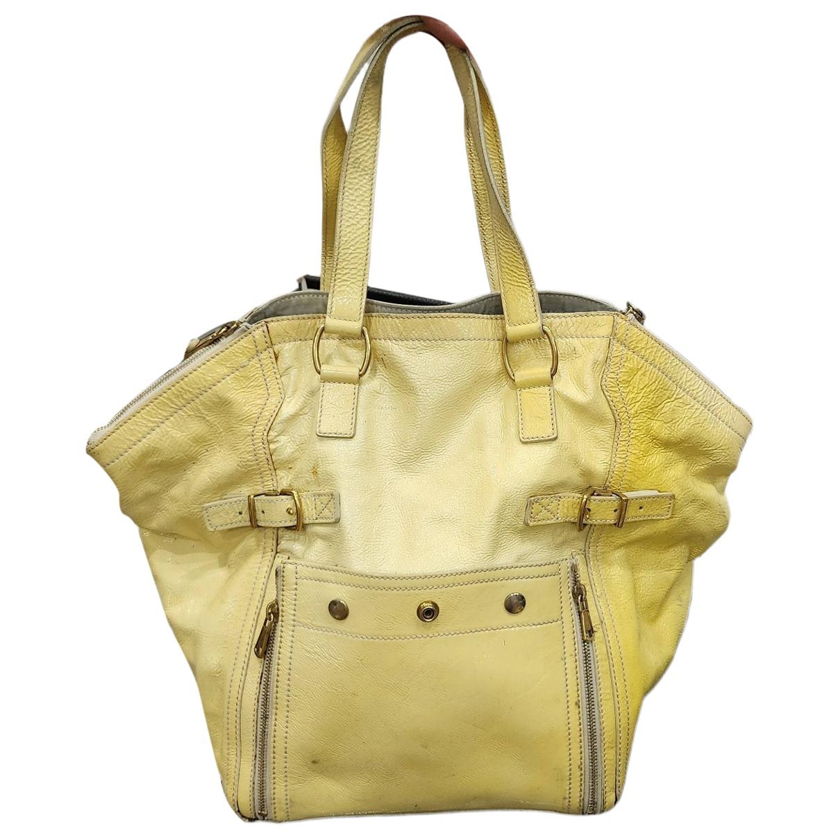 Patent leather tote