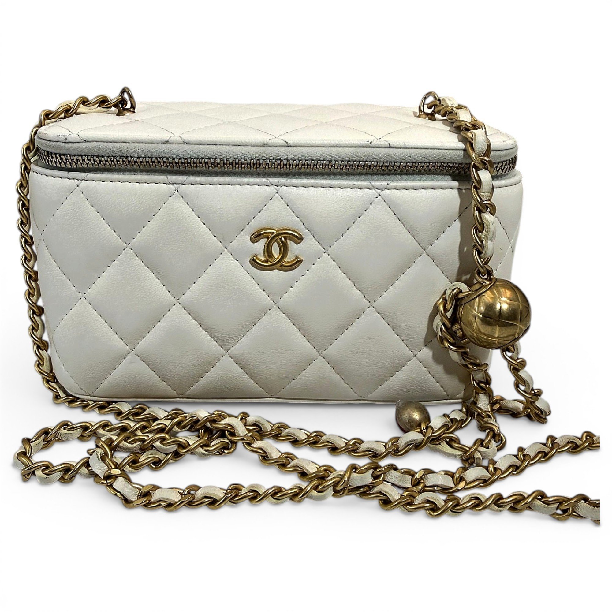 Trendy CC Vanity leather handbag