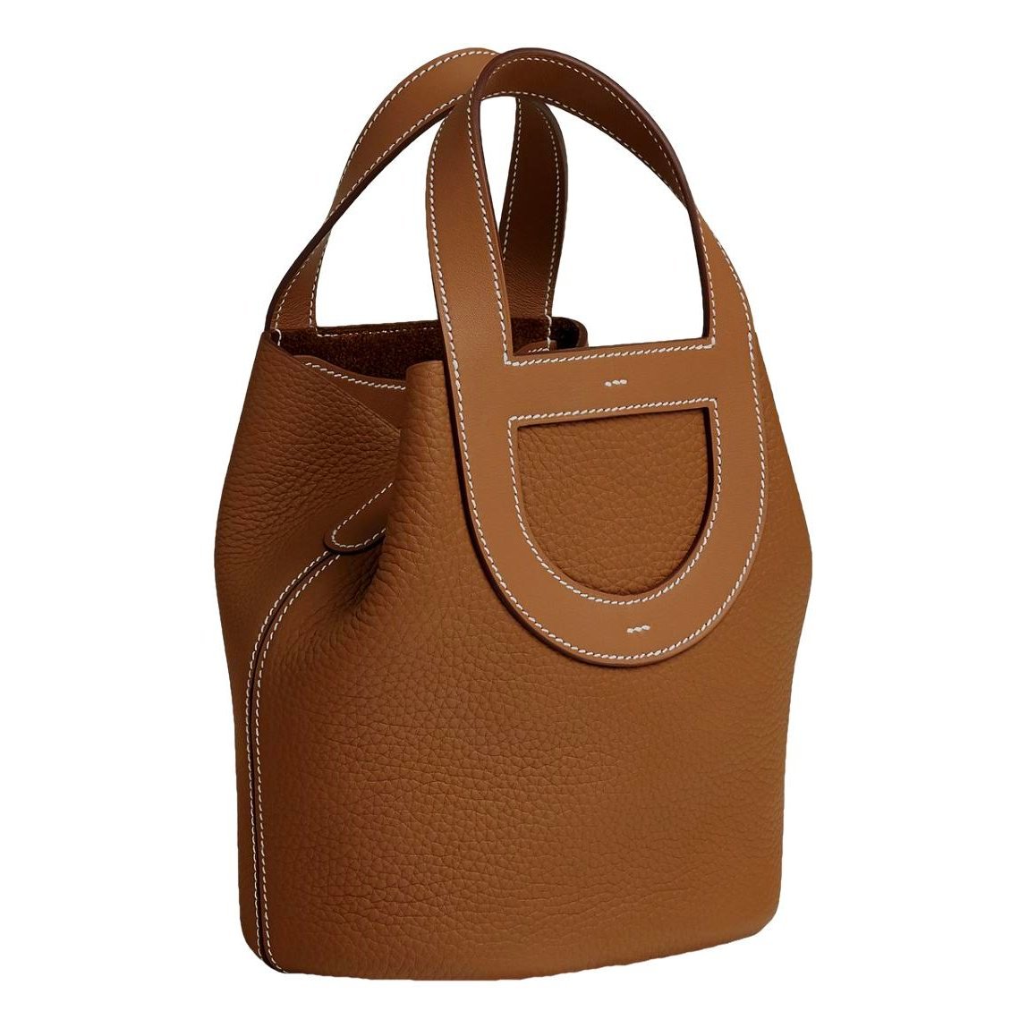 Leather clutch bag