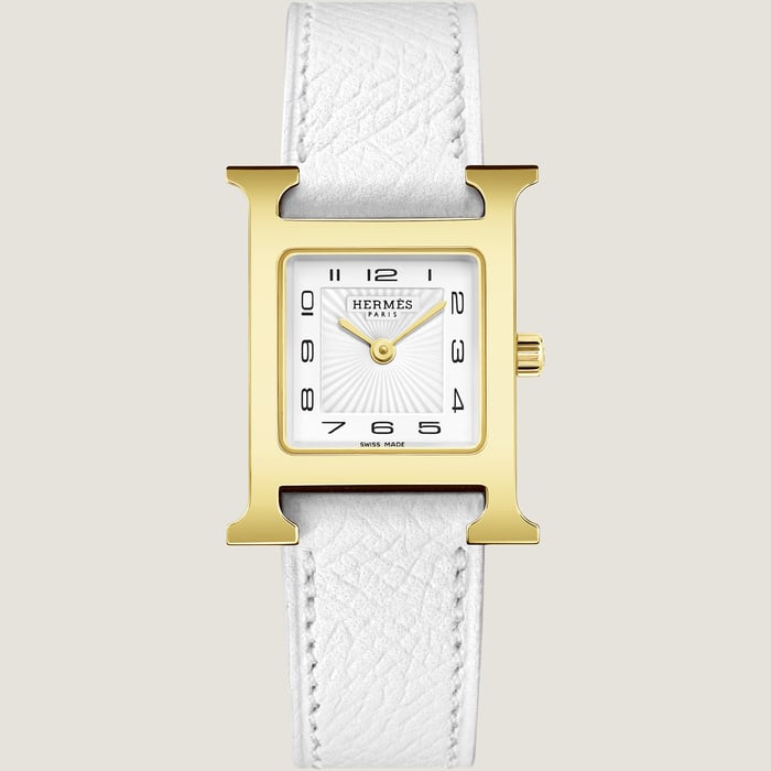 Blanc Heure H Small Model 25 MM Single Tour Watch Strap