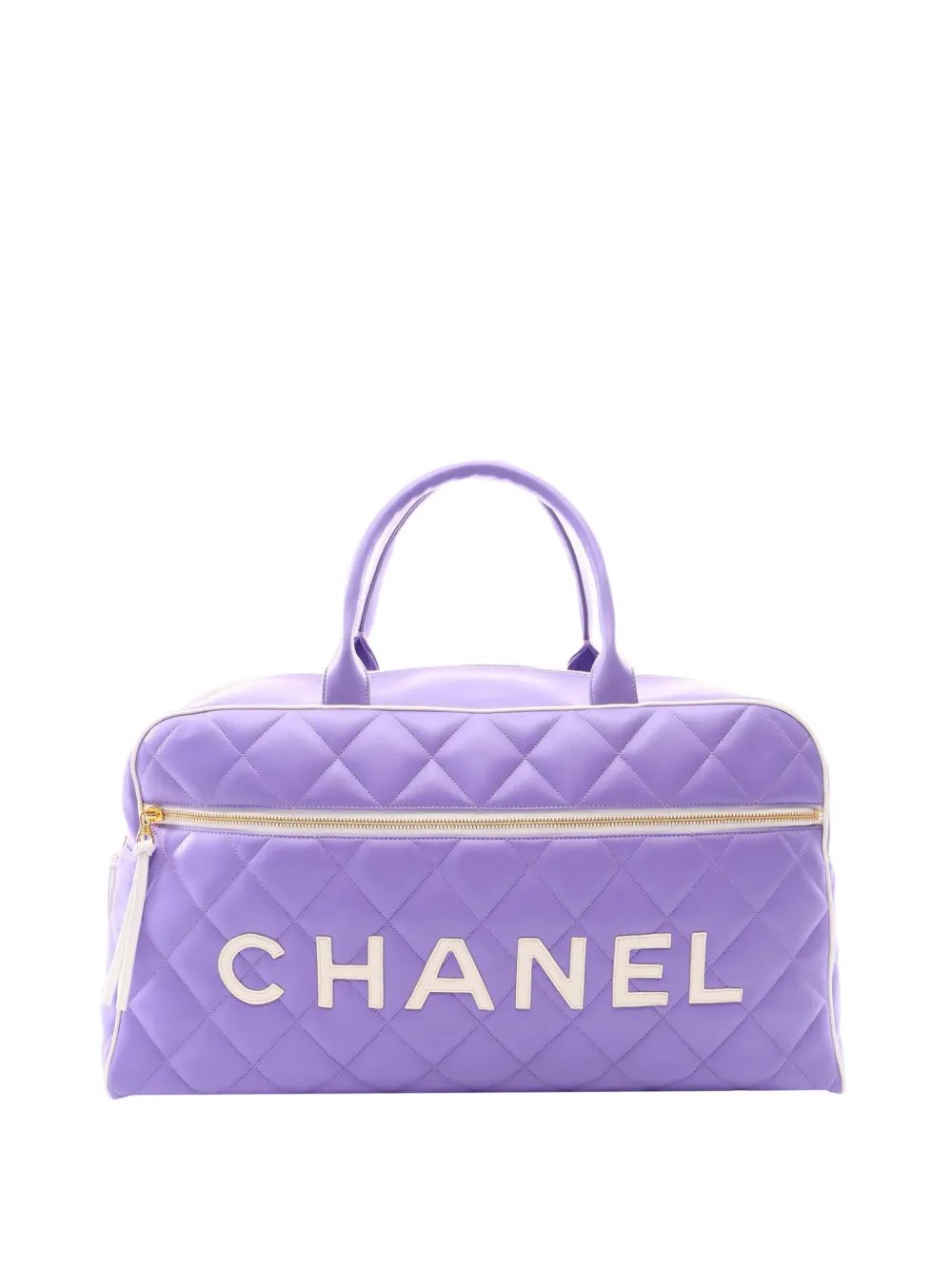 1994-1996 Quilted Calfskin Logo Bowler Weekend Bag travel bag
