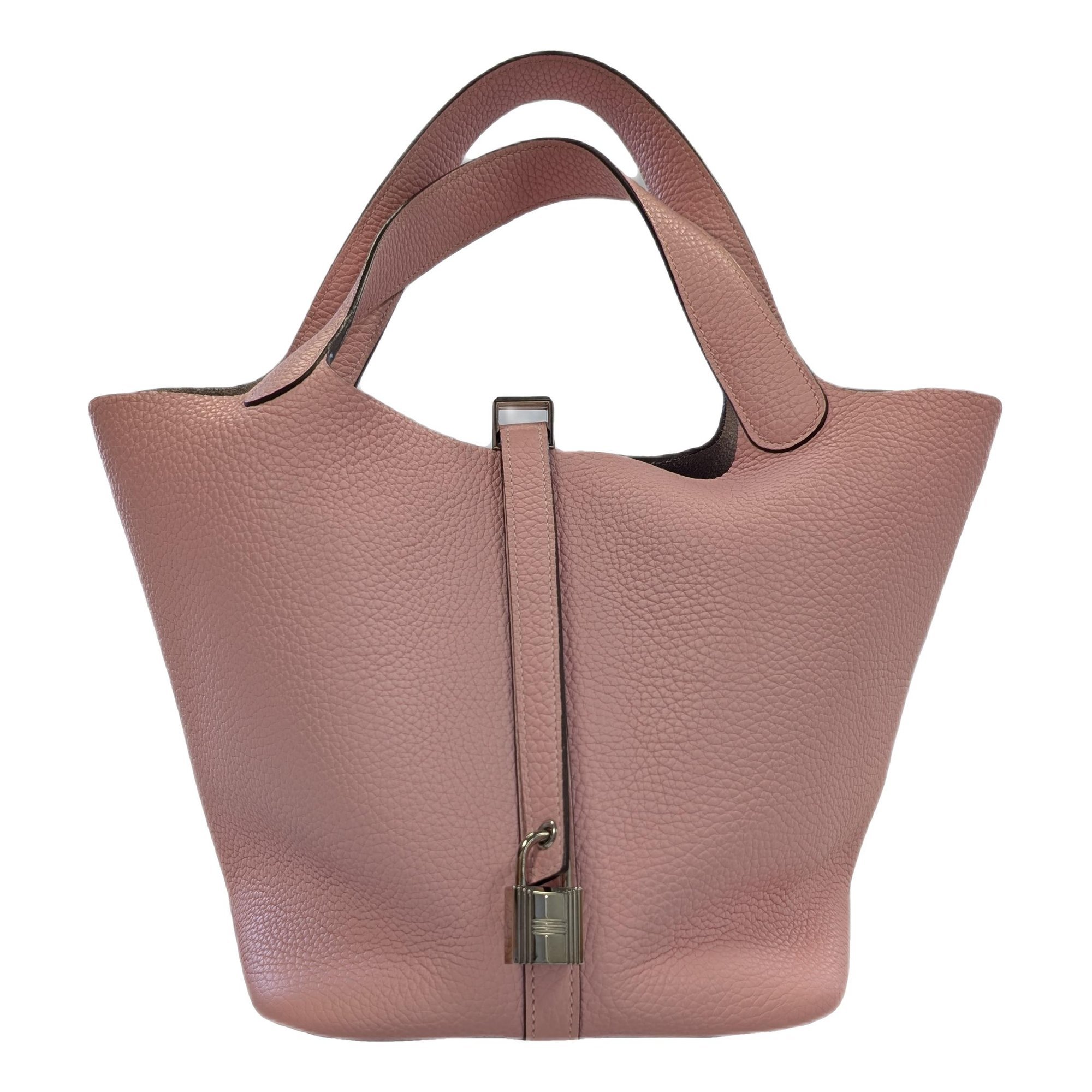 Hermes Picotin 22 Handbag Rose Sakura 1231
