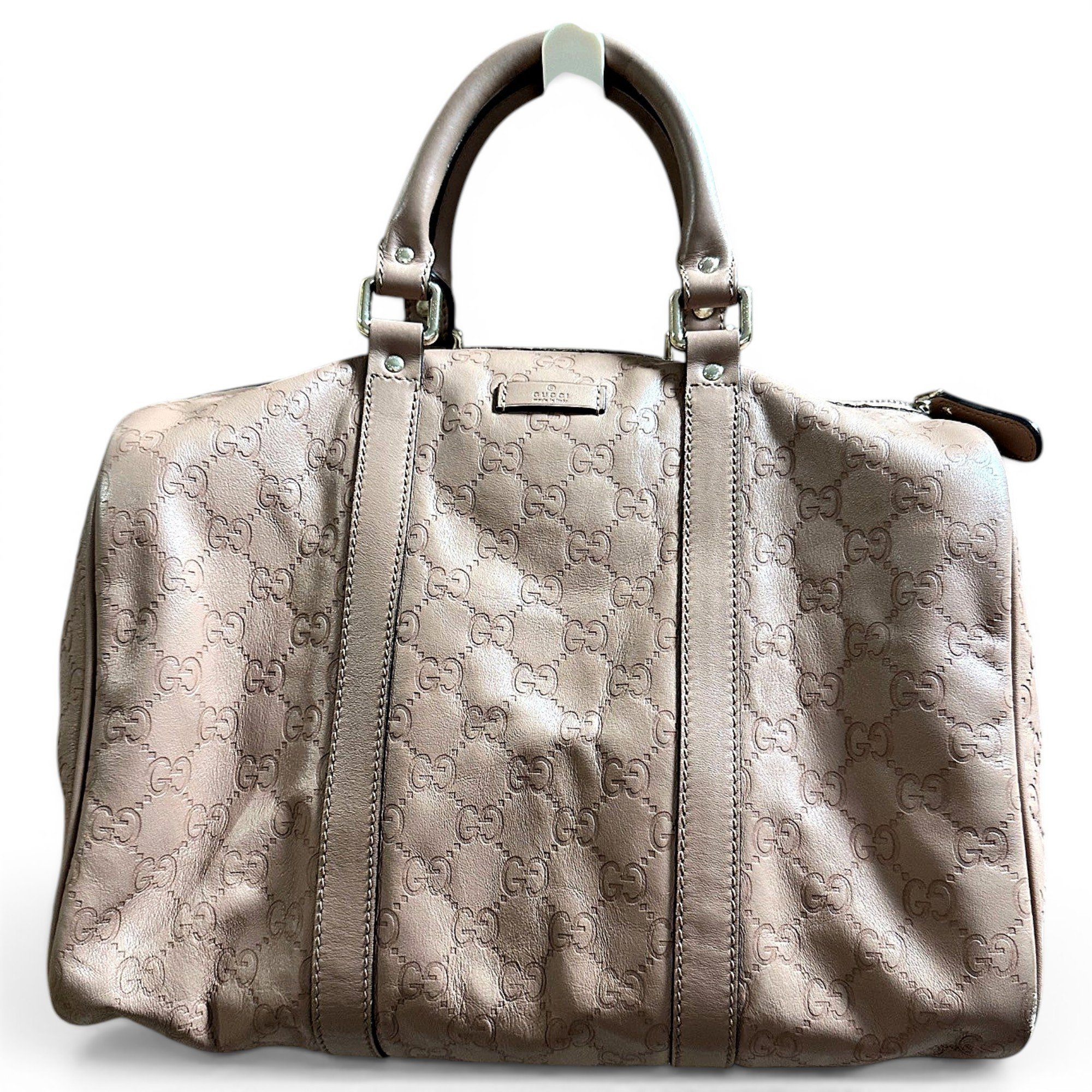 Boston leather handbag