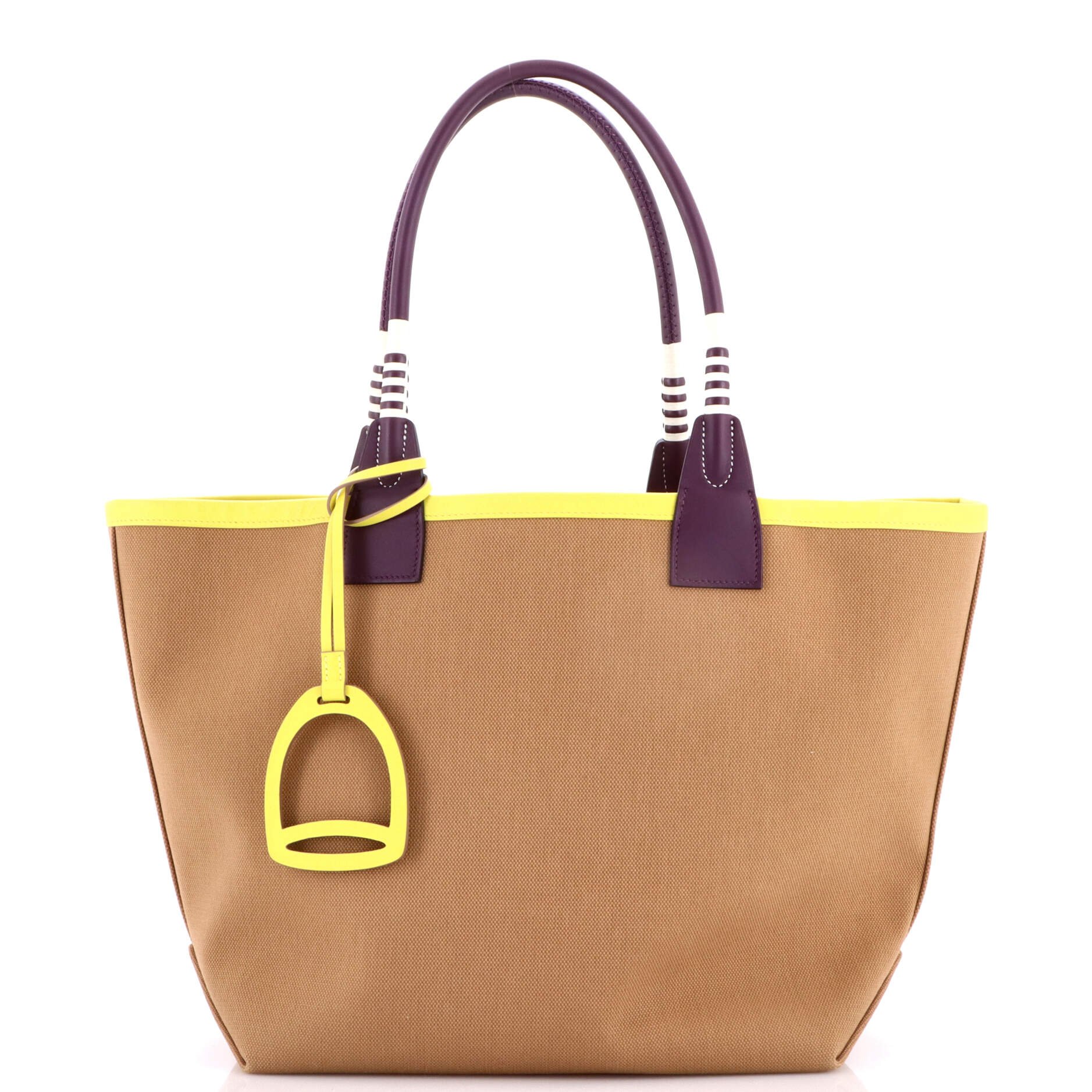 Sac Steeple Tote Toile with Leather 28