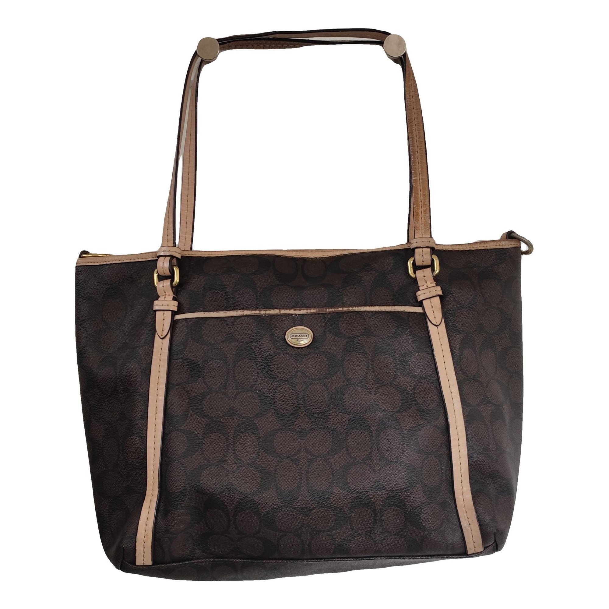 CITY ZIP TOTE leather tote