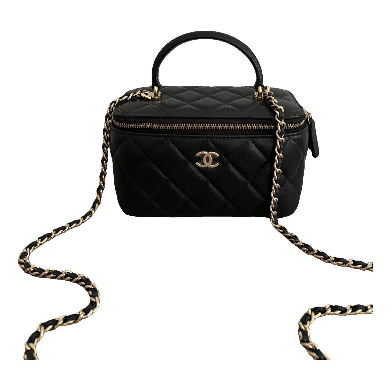 Trendy CC Vanity leather handbag