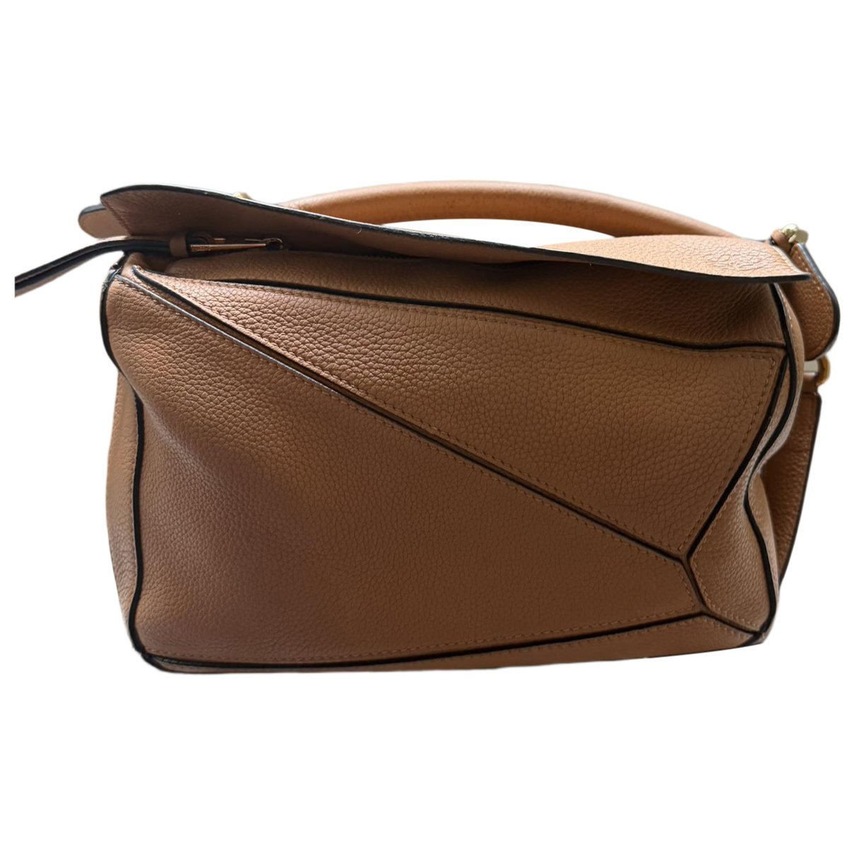 Puzzle leather crossbody bag