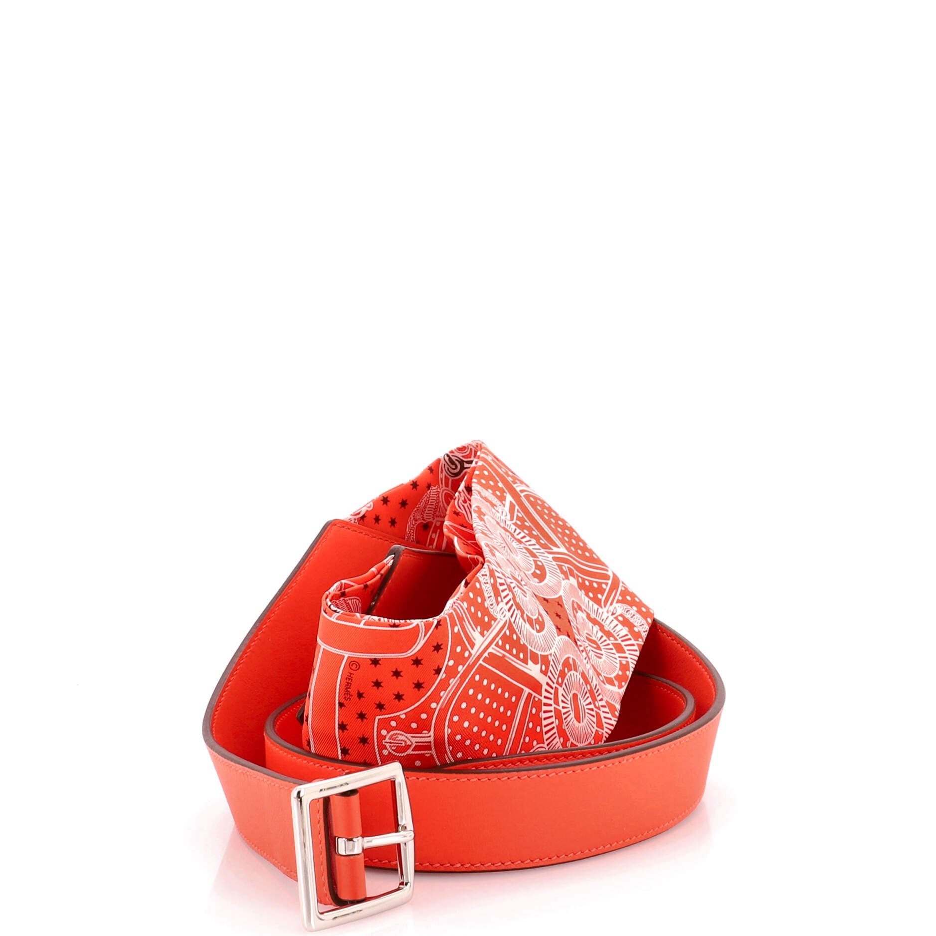 Banasilk Belt Bag Printed Silk and Leather
