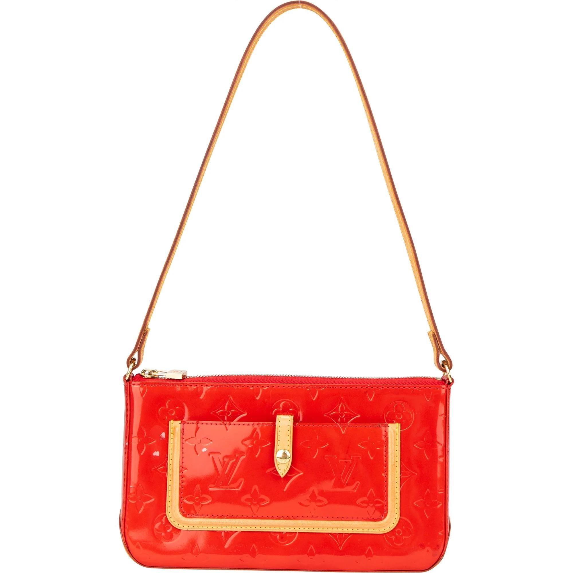 Pochette Accessoire patent leather handbag