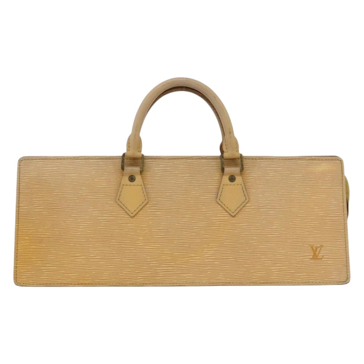 Triangle leather handbag