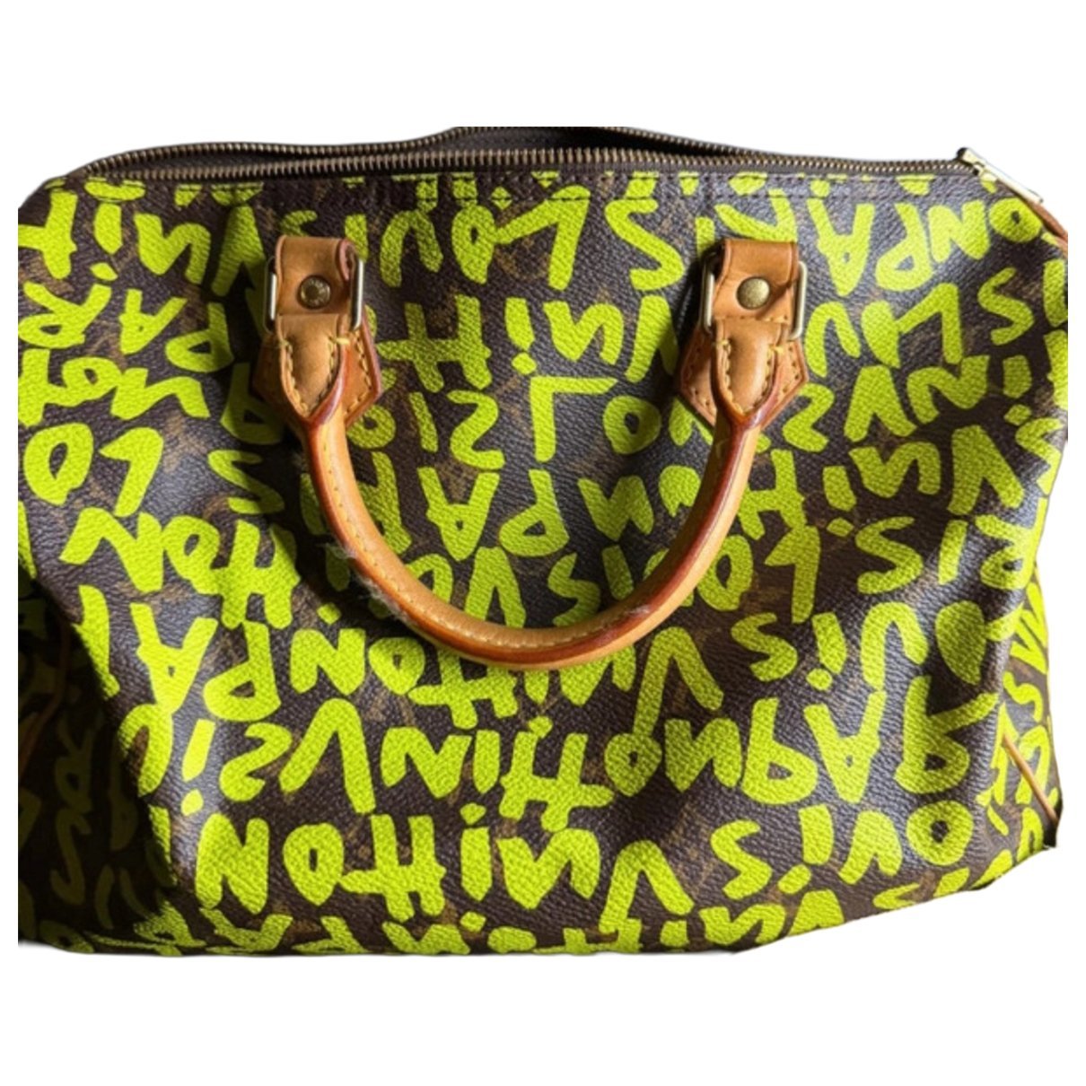 Speedy leather handbag
