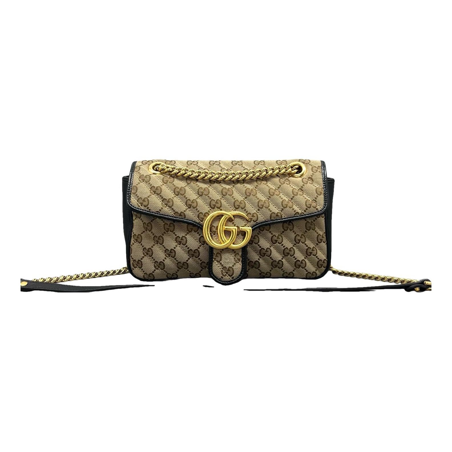 Pearly GG Marmont Flap cloth handbag