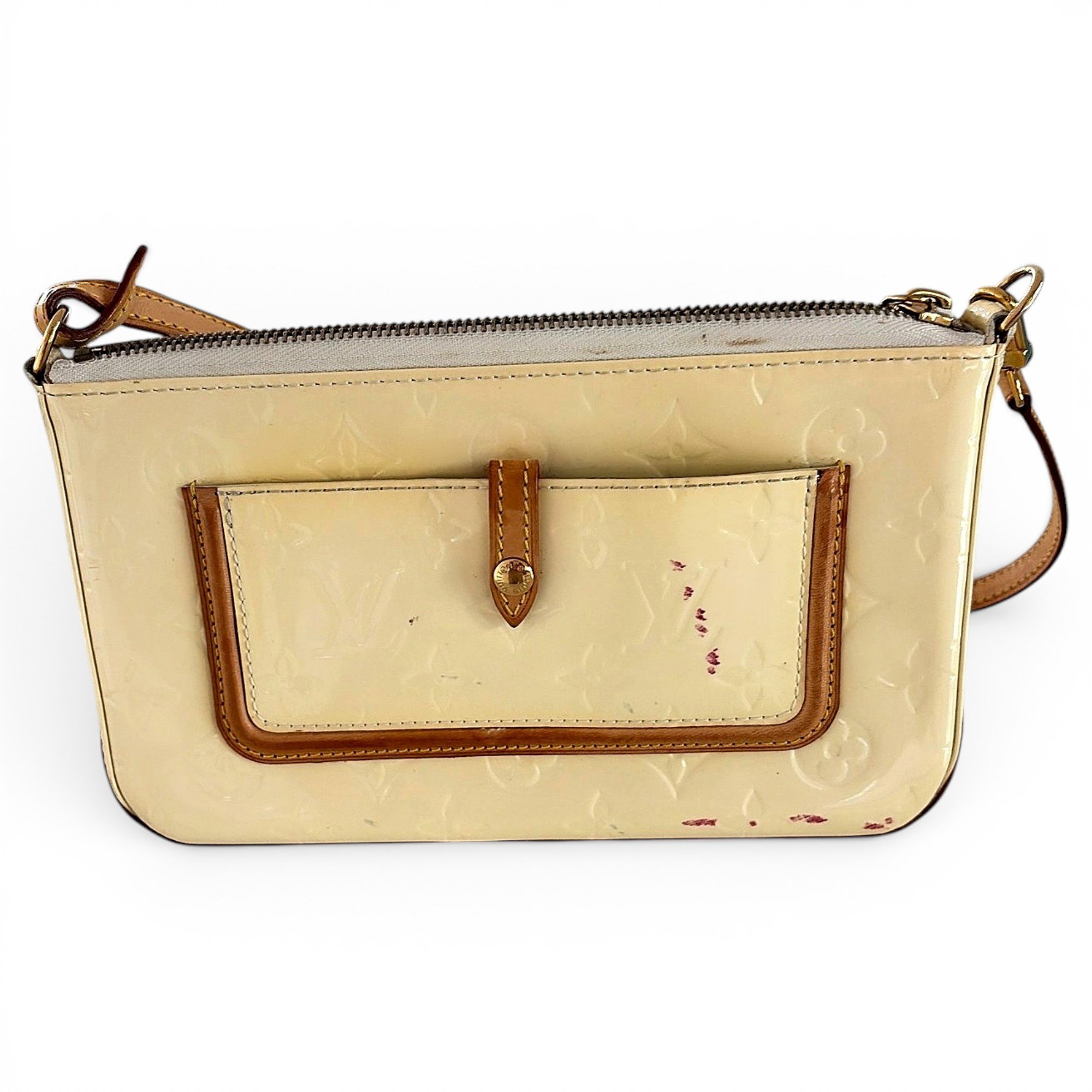 Pochette Accessoire patent leather handbag