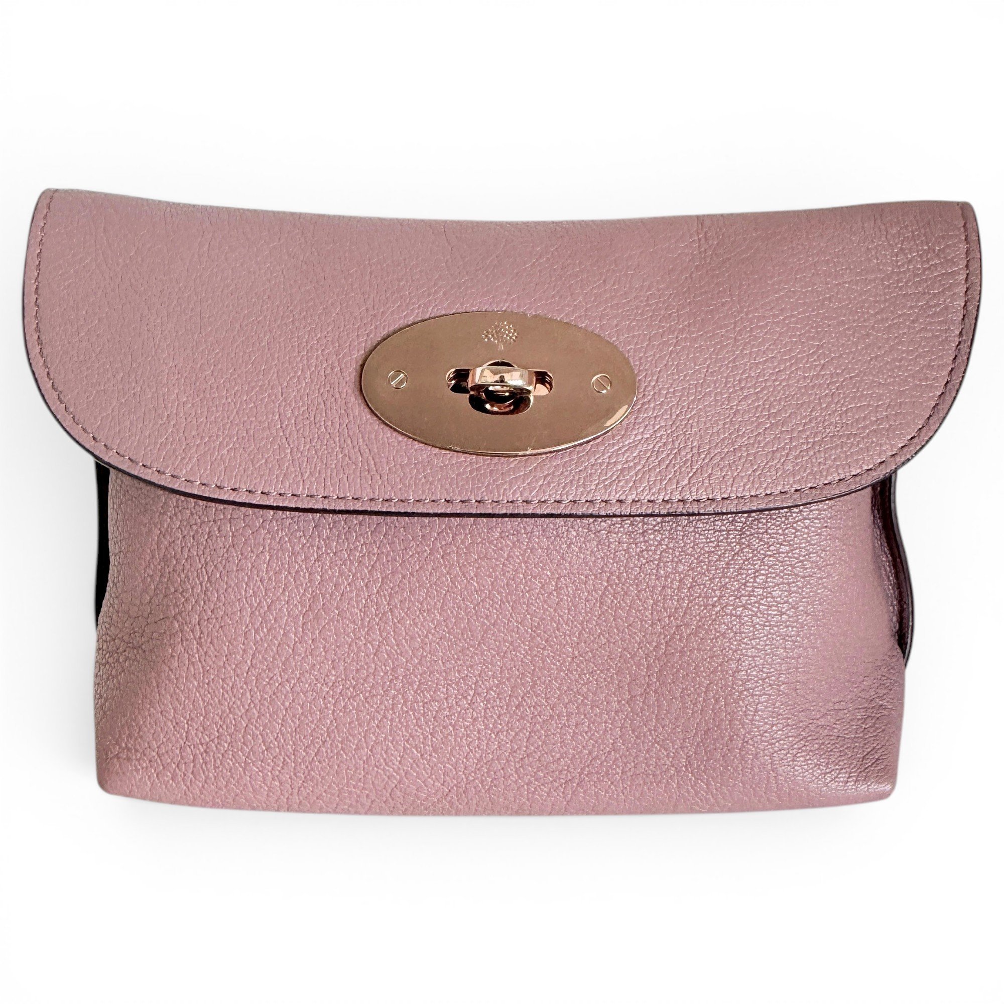 Leather clutch bag