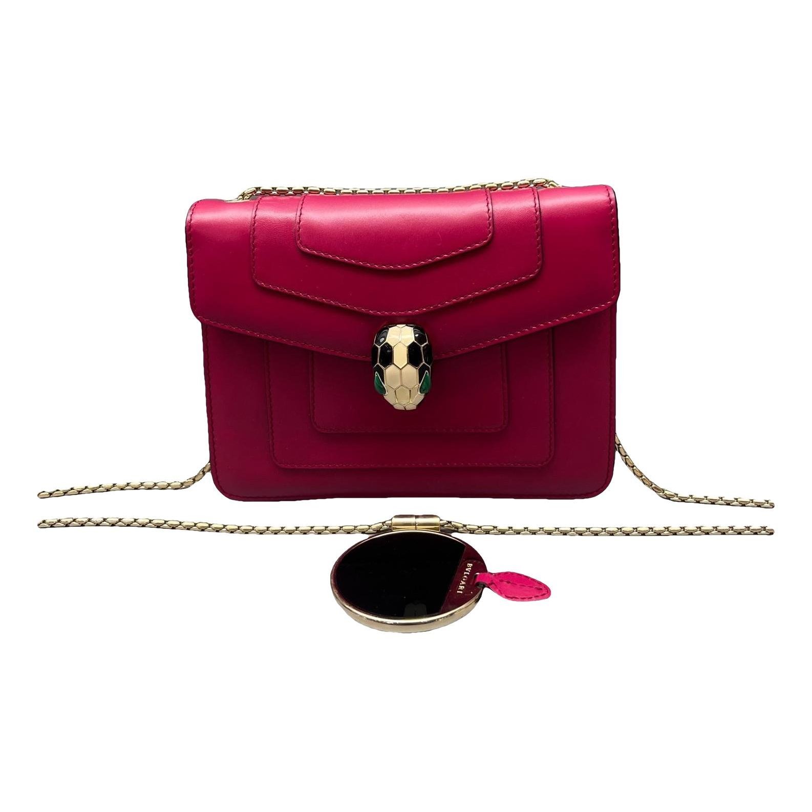 Serpenti leather handbag