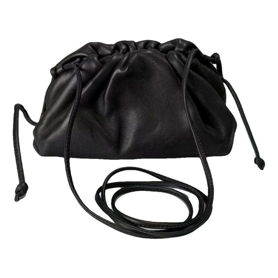 Pouch leather handbag