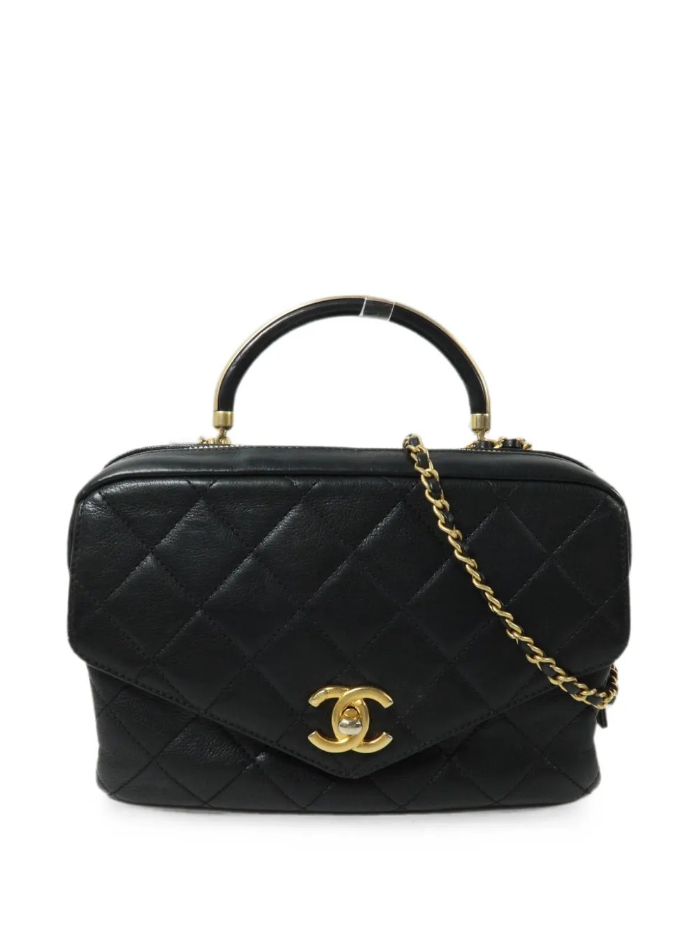 CC turn-lock shoulder bag