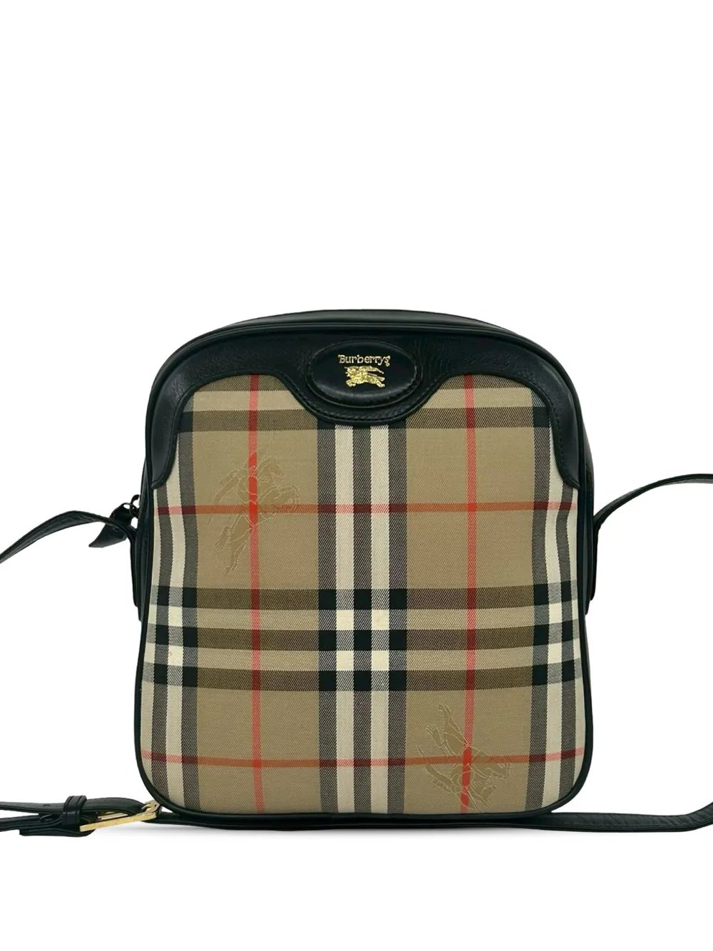 20th Century Haymarket Check Canvas crossbody bag