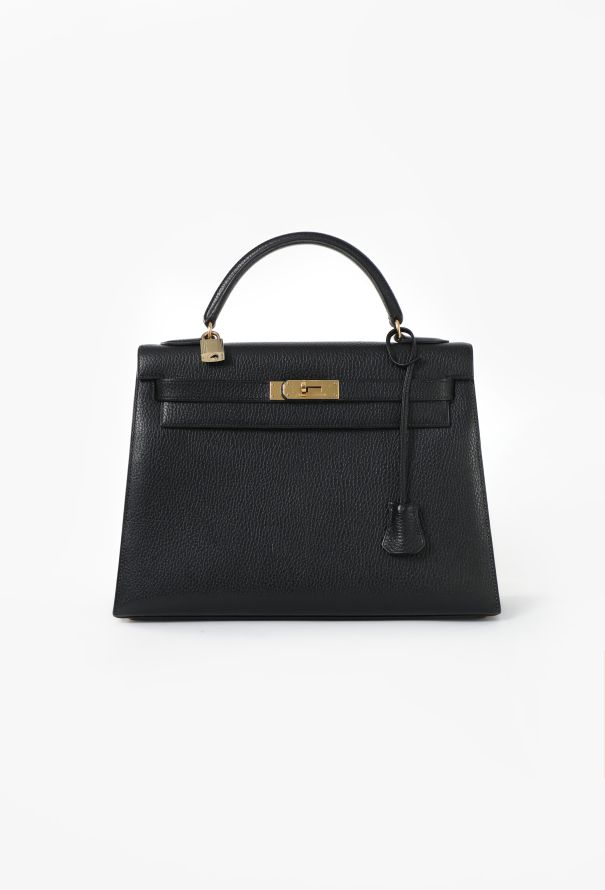 Hermes Black Ardennes Kelly Sellier 32
