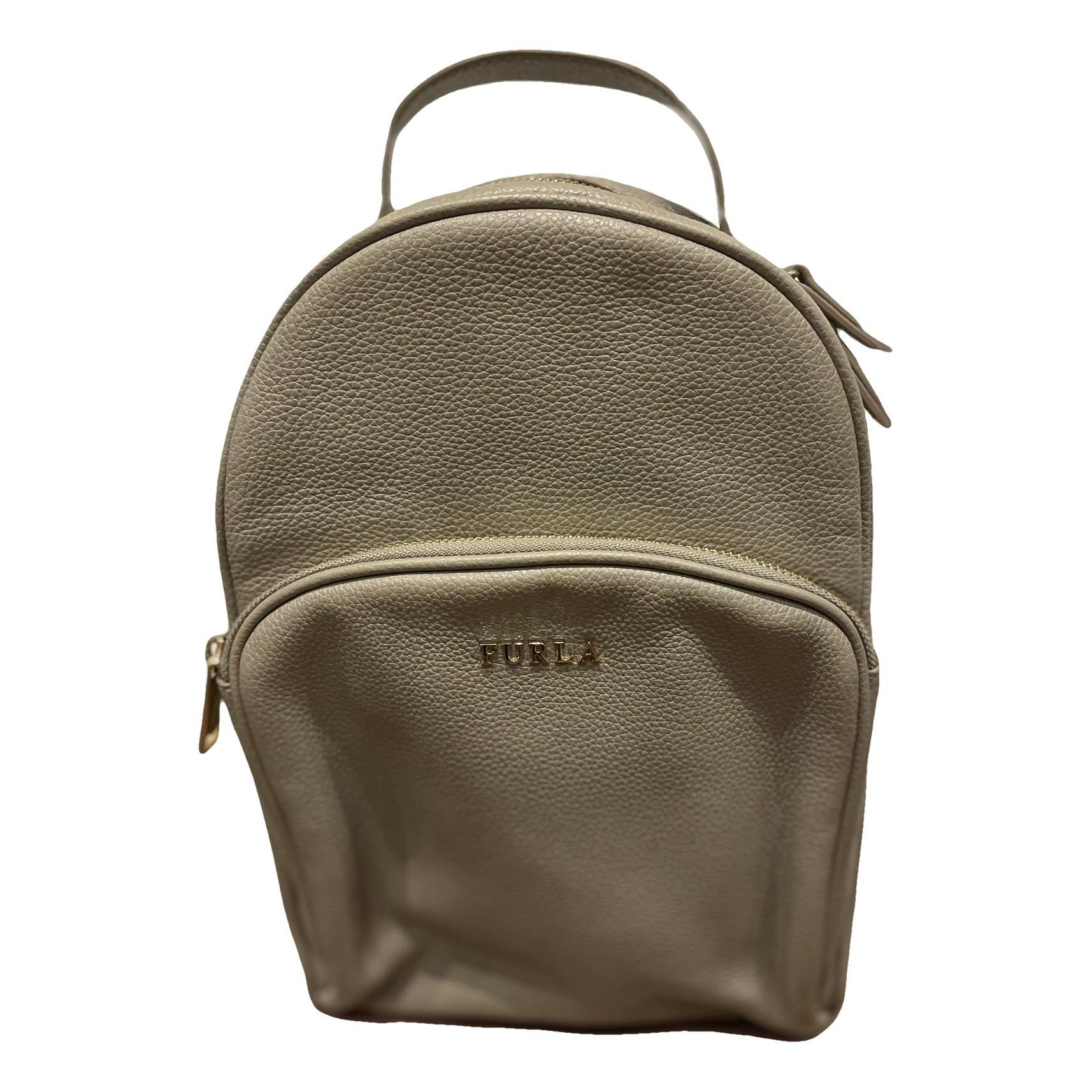 Leather backpack