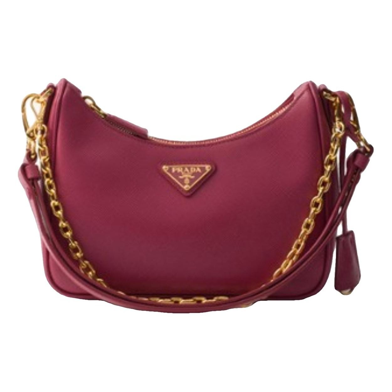 Re-edition leather handbag