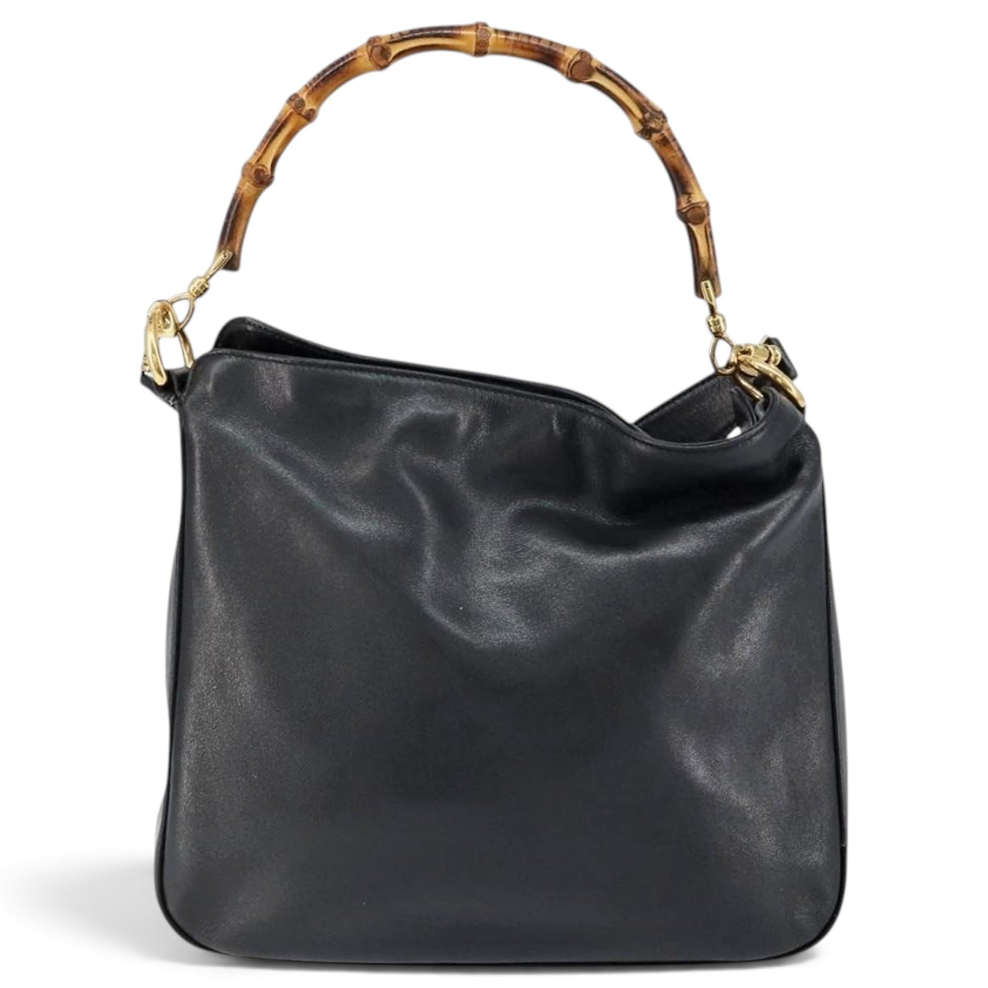 Bamboo leather handbag