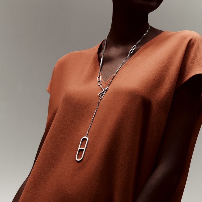 Sans Coloris Ever Chaine d'Ancre Long Necklace