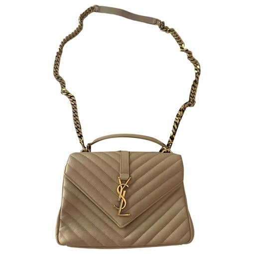 Collége monogramme leather crossbody bag