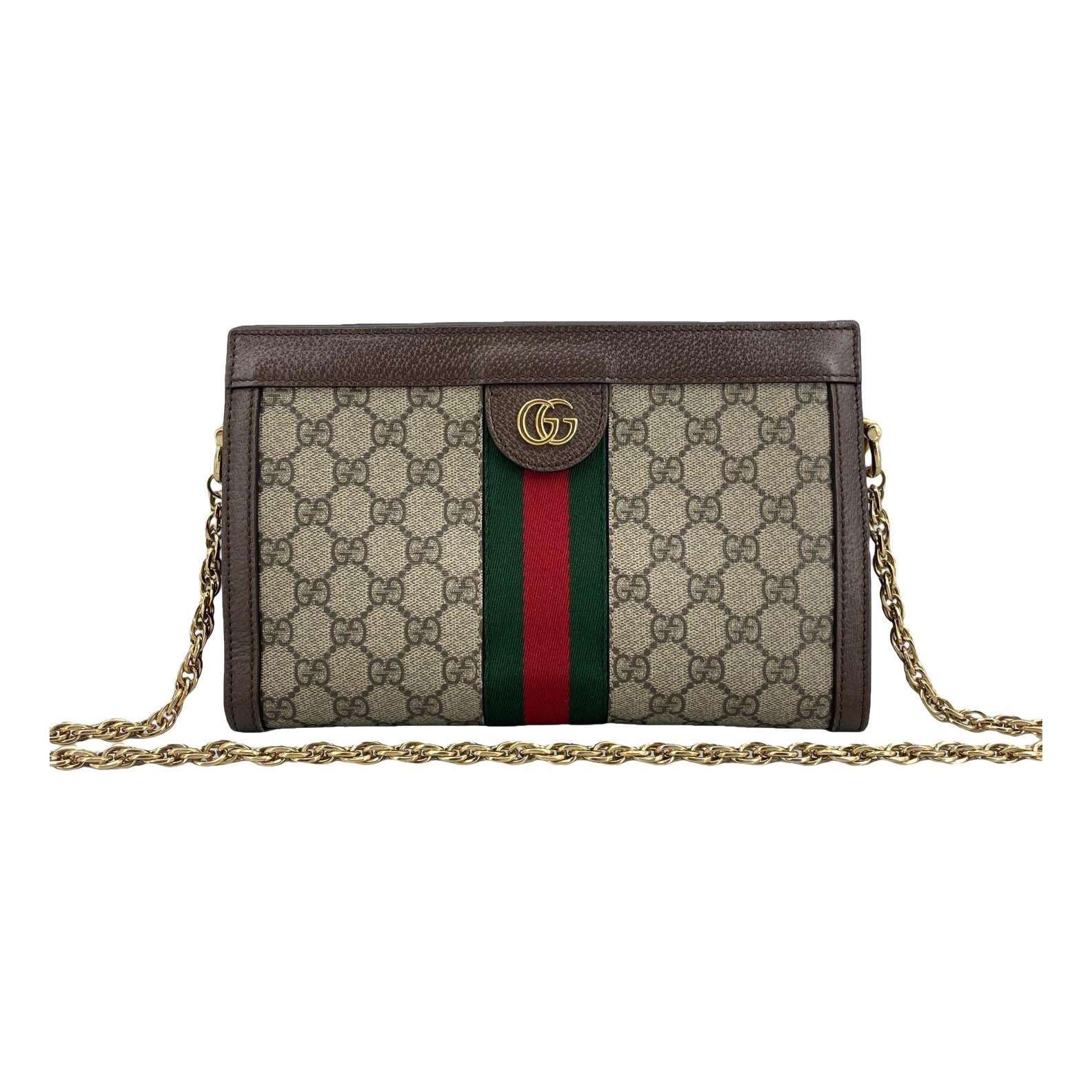Ophidia Chain leather handbag