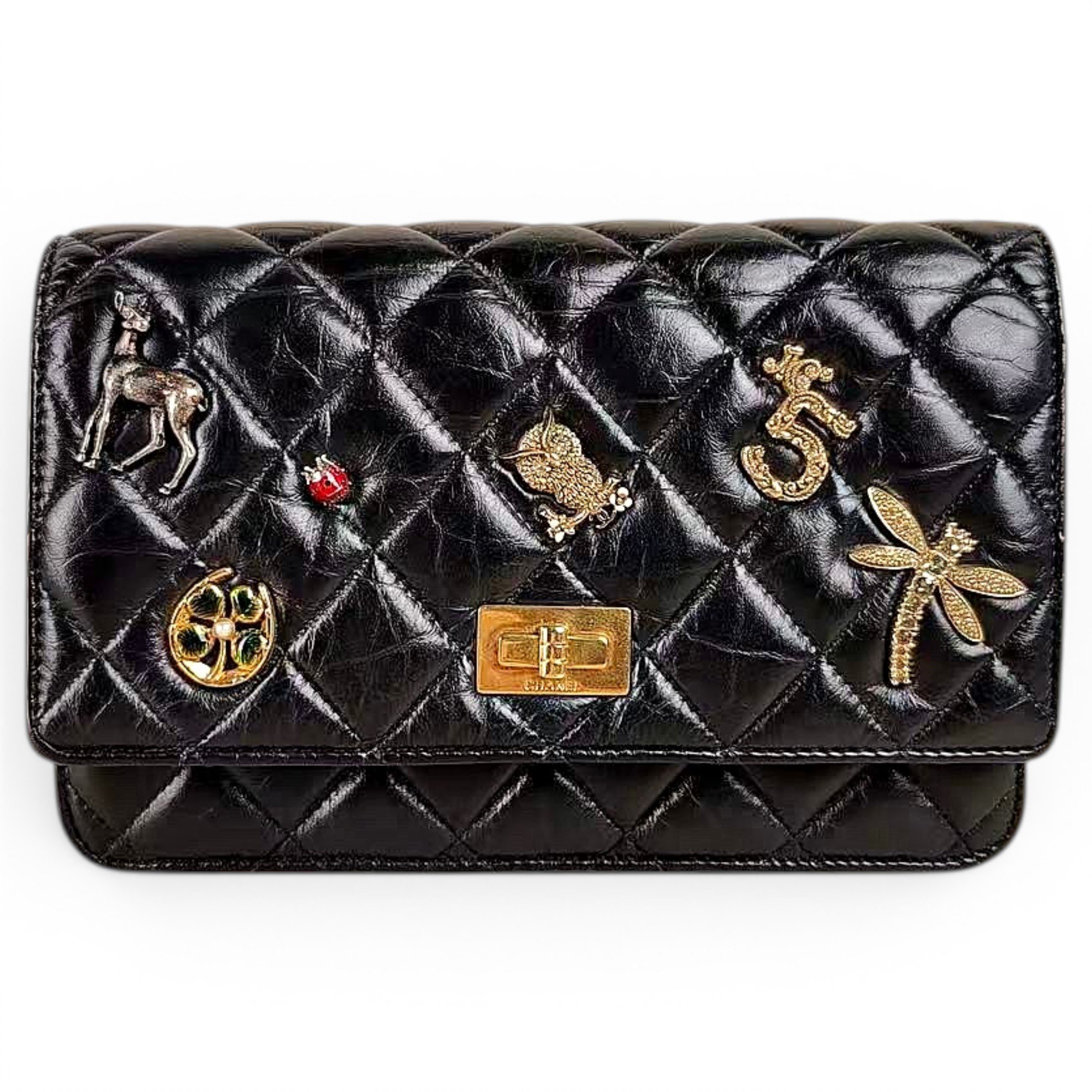 Wallet On Chain 2.55 leather crossbody bag