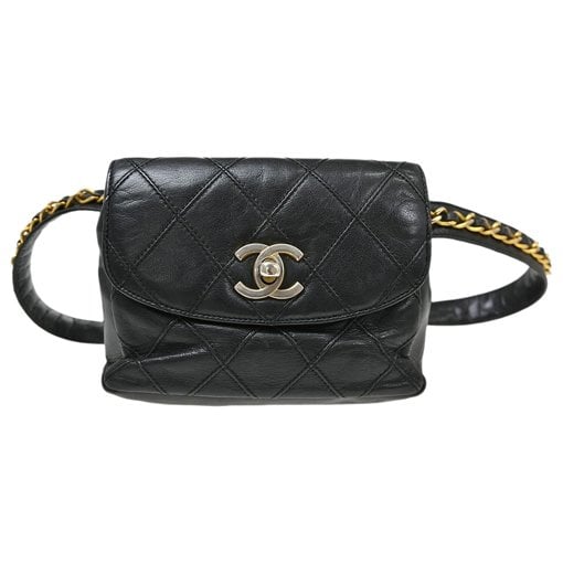 Leather clutch bag
