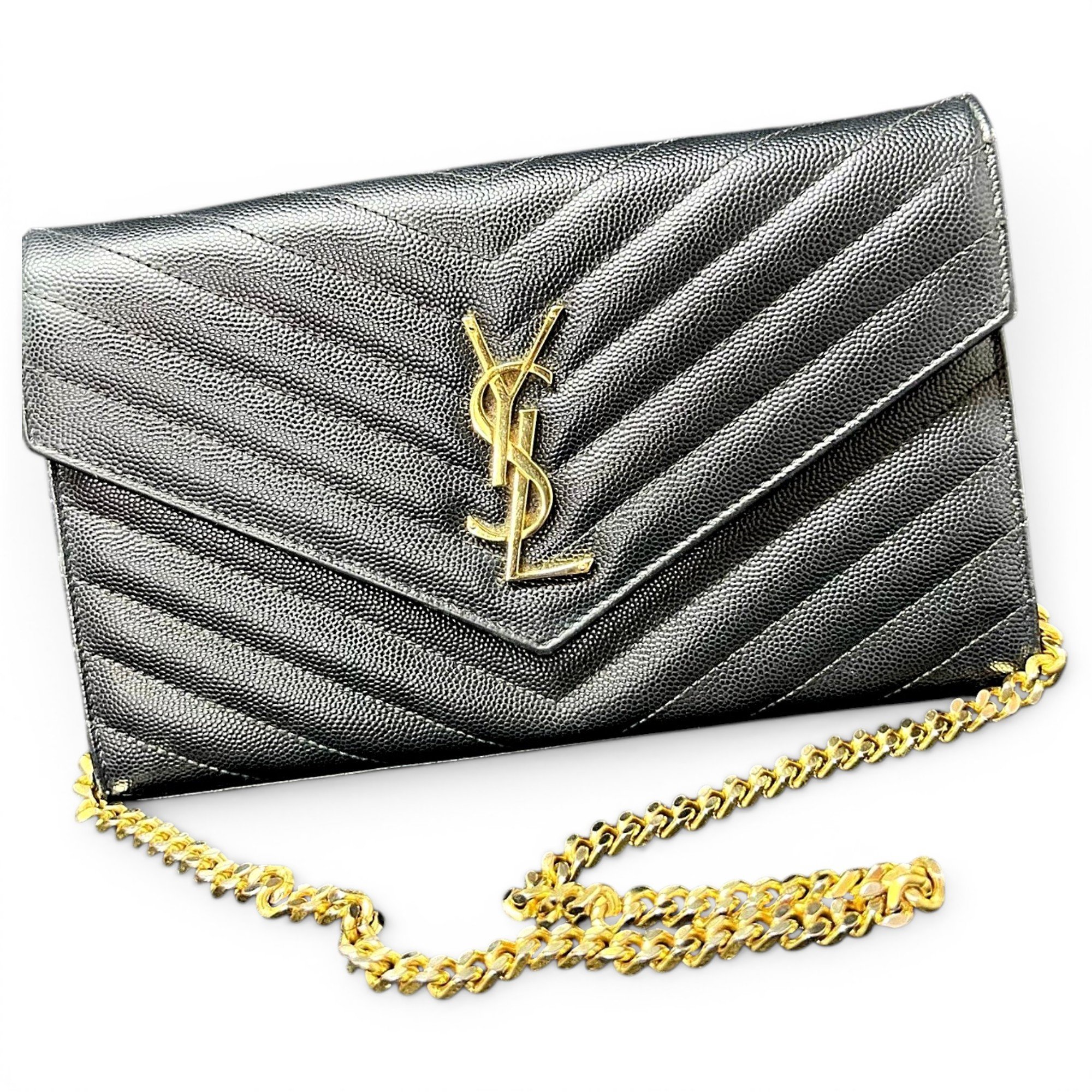 Portefeuille enveloppe leather handbag